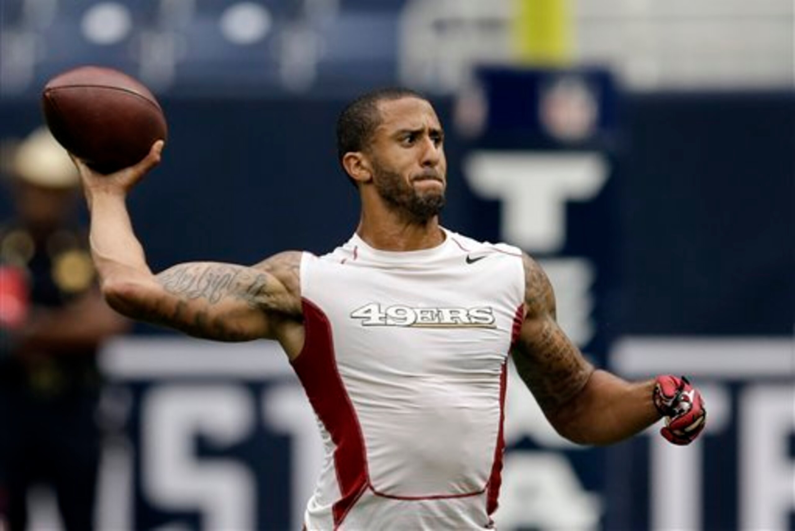 Kaepernick has the possibility for a huge day.