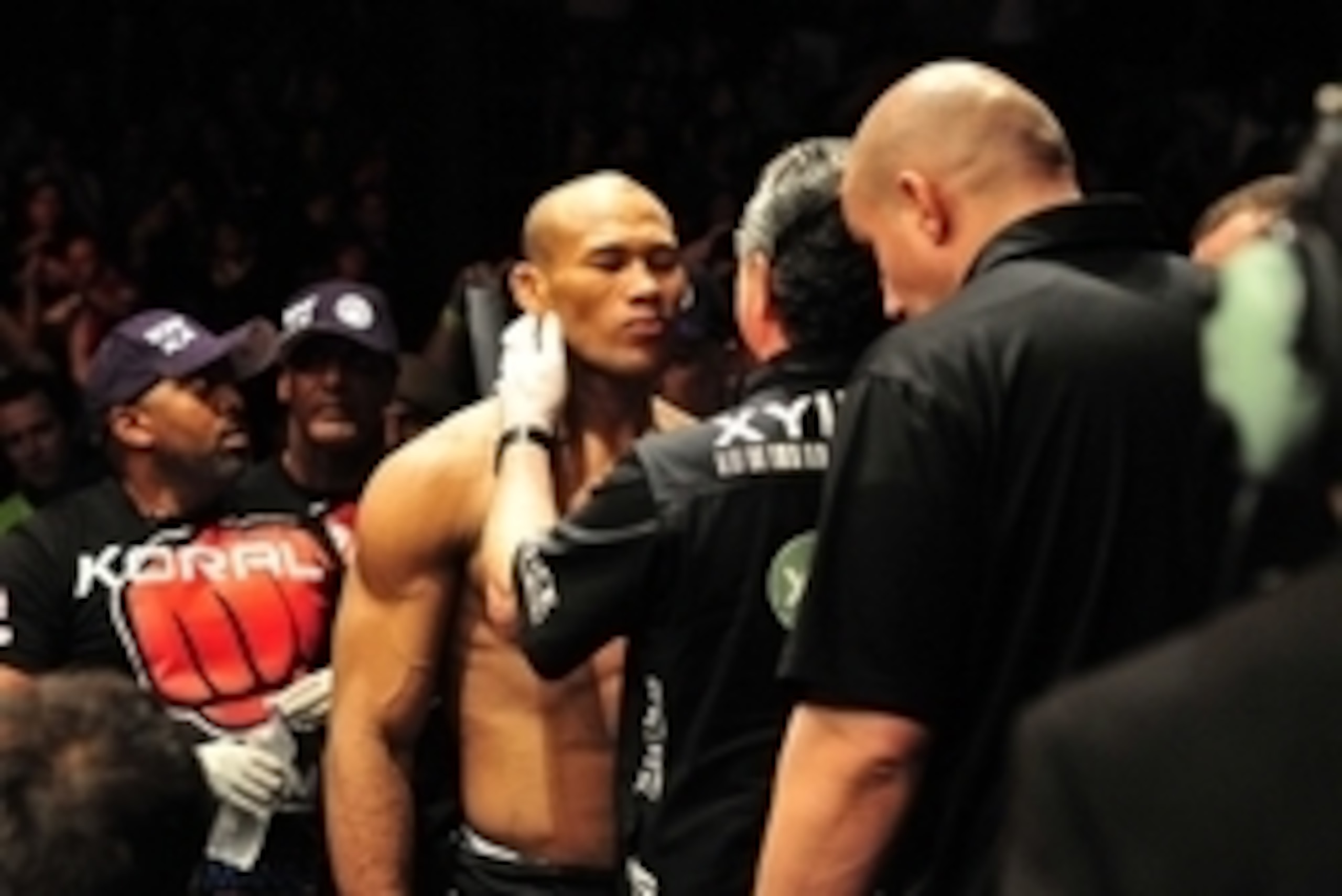 May 18, 2013; Jaragua do Sul, BRAZIL; Jacare Souza before his fight against Chris Camozzi  (not pictured) during UFC on FX 8 at Arena Jaragua. Mandatory Credit: Jason da Silva-USA TODAY Sports
