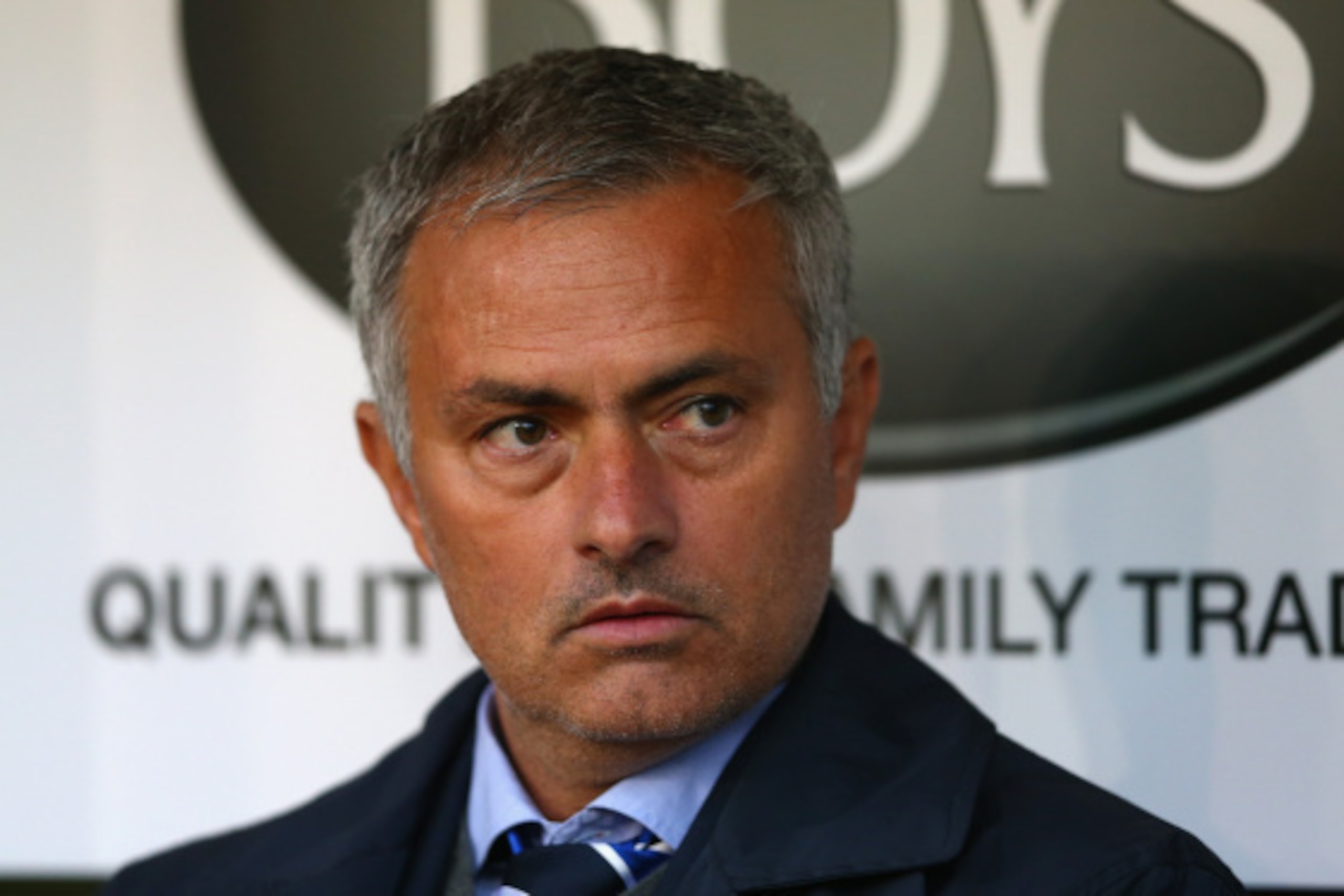 BURNLEY, ENGLAND - AUGUST 18:  Chelsea manager Jose Mourinho in the dug out prior to the Barclays Premier League match between Burnley and Chelsea at Turf Moor on August 18, 2014 in Burnley, England.  (Photo by Clive Brunskill/Getty Images)