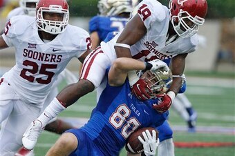 The Sooners D was all over the place.