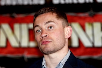 LONDON, ENGLAND - MAY 30:  Carl Frampton during a press conference on May 30, 2013 in London, England.  (Photo by Scott Heavey/Getty Images)