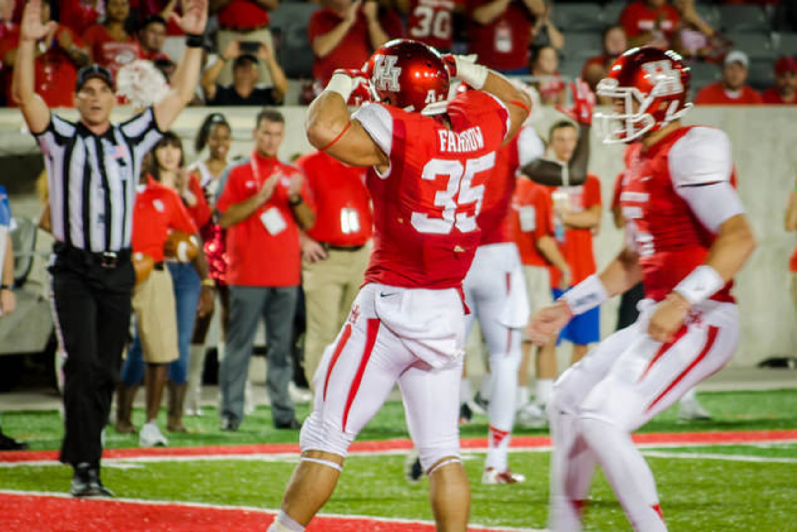 Farrow ran for 130 yards and one score.