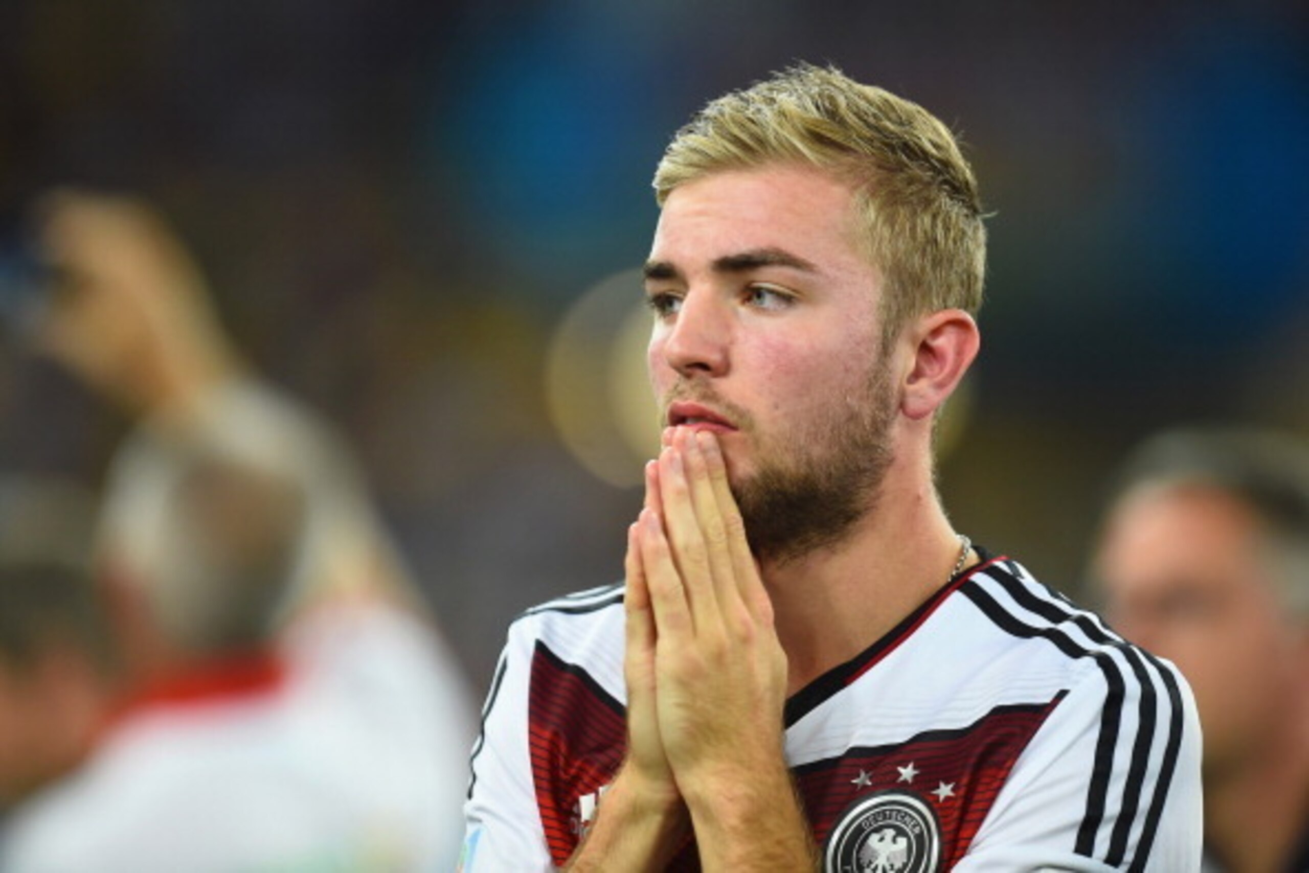 RIO DE JANEIRO, BRAZIL - JULY 13: Christoph Kramer of Germany reacts during the 2014 FIFA World Cup Brazil Final match between Germany and Argentina at Maracana on July 13, 2014 in Rio de Janeiro, Brazil.  (Photo by Jamie McDonald/Getty Images)