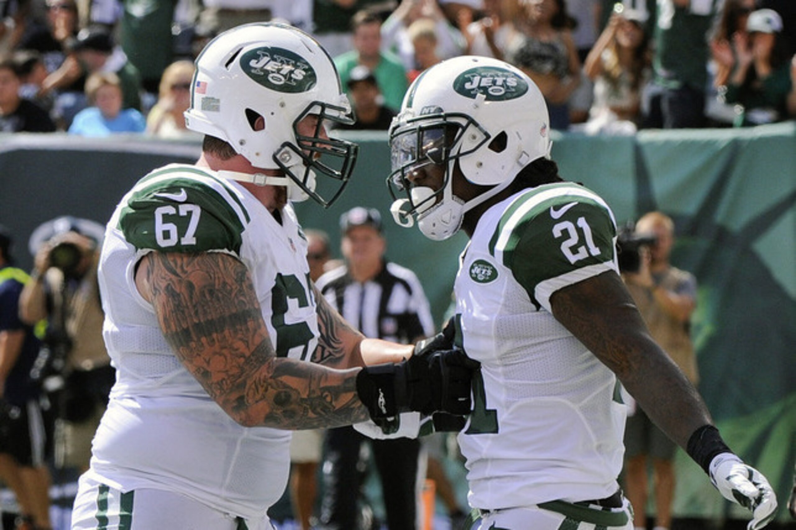 The Jets' skill position players are improved but still need extra help from the line to be most effective.