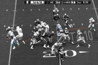 Moreno takes his time as he feels out the running lane