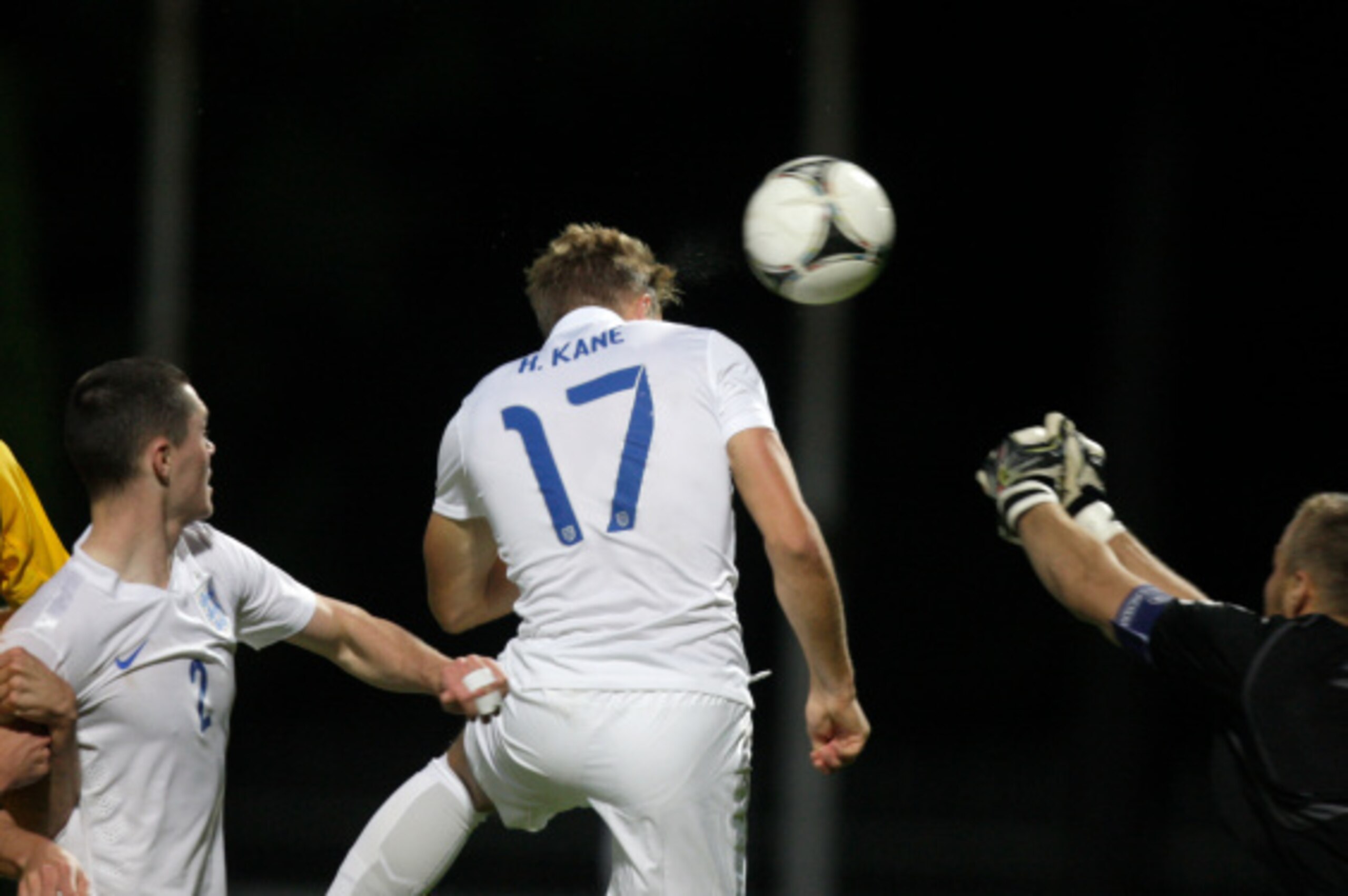 LITHUANIA, KAUNAS - SEPTEMBER 5: Harry Kane of England in action during the Lithuania v England UEFA U21 Championship Qualifier 2015 match at Dariaus ir Gireno Stadionas on September 5, 2014 in Kaunas, Lithuania. (Photo by Getty Images)
