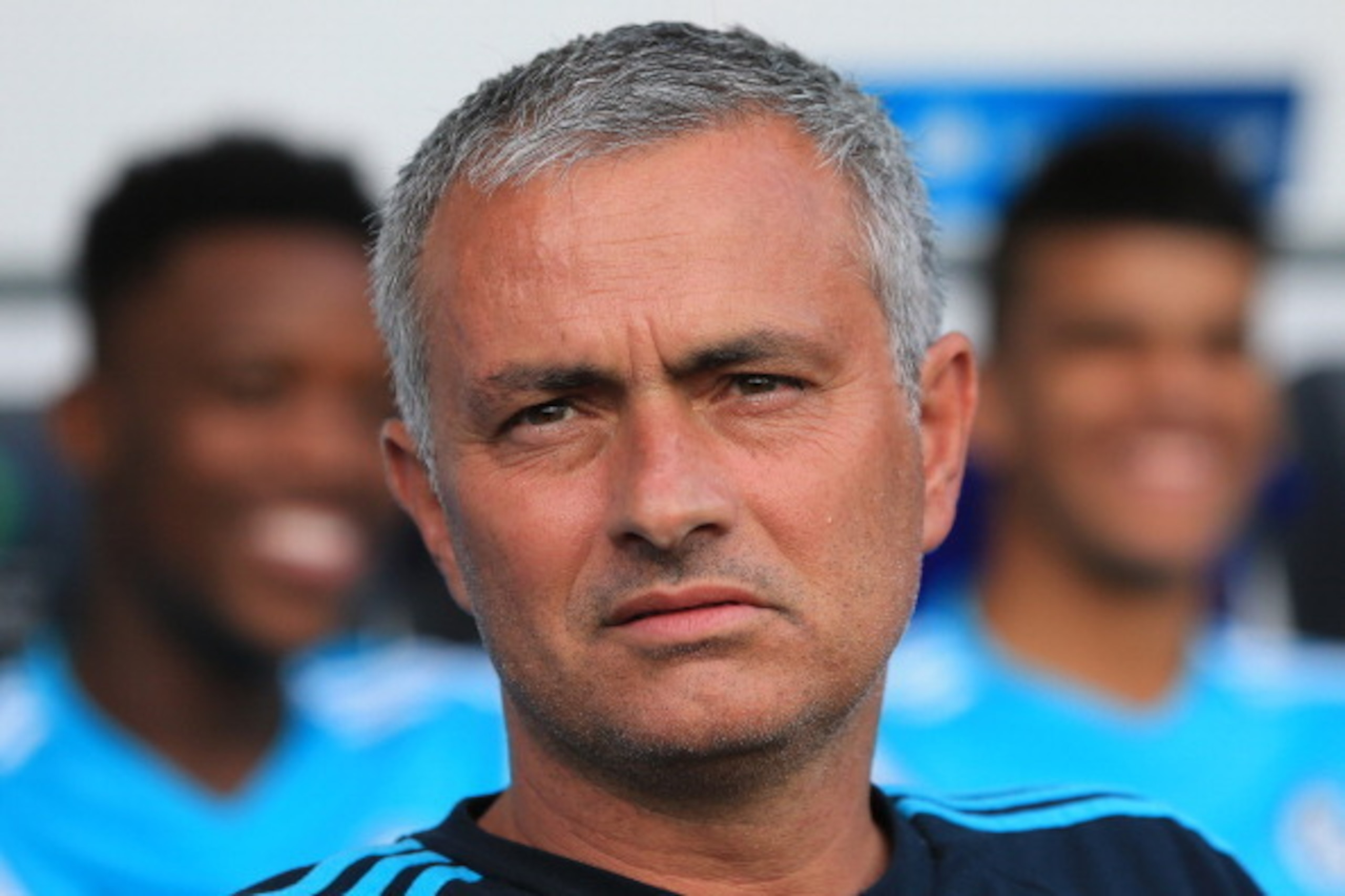 LJUBLJANA, SLOVENIA - JULY 27: Chelsea team manager Jose Mourinho looks on prior the Pre Season Friendly  match between FC Olimpija Ljubljana and Chelsea at Stozice stadium in Ljubljana, Slovenia on Sunday, July 27, 2014. (Photo by Srdjan Stevanovic/Getty