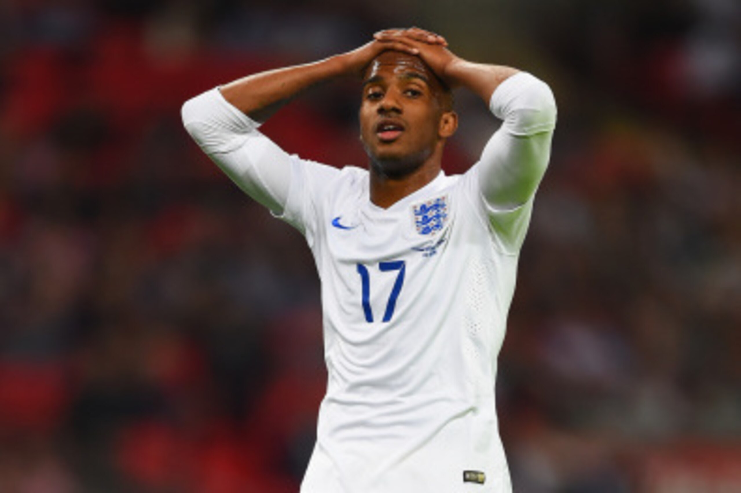LONDON, ENGLAND - SEPTEMBER 03:  Fabian Delph of England reacts during the International friendly match between England and Norway at Wembley Stadium on September 3, 2014 in London, England.  (Photo by Laurence Griffiths/Getty Images)
