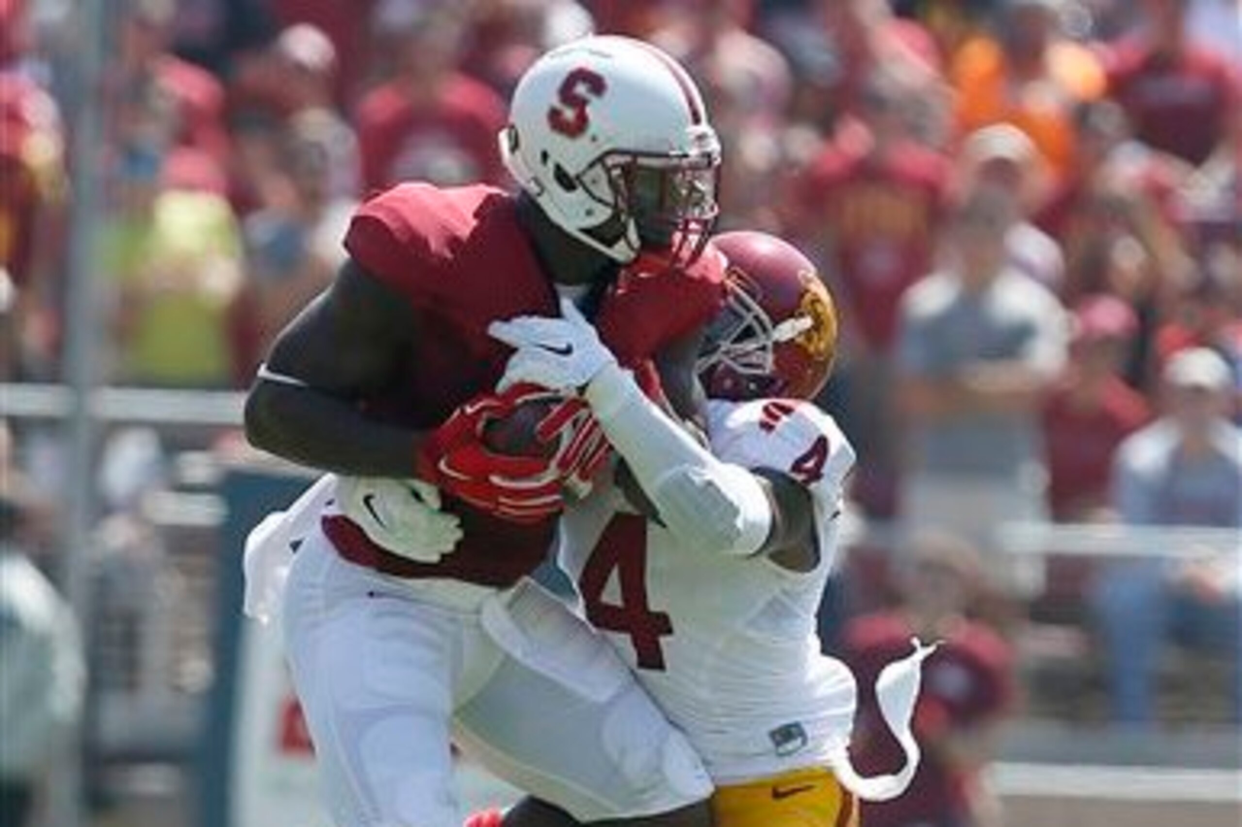 Stanford wide receiver Ty Montgomery had 60 more receiving yards against USC without Josh Shaw in the lineup.
