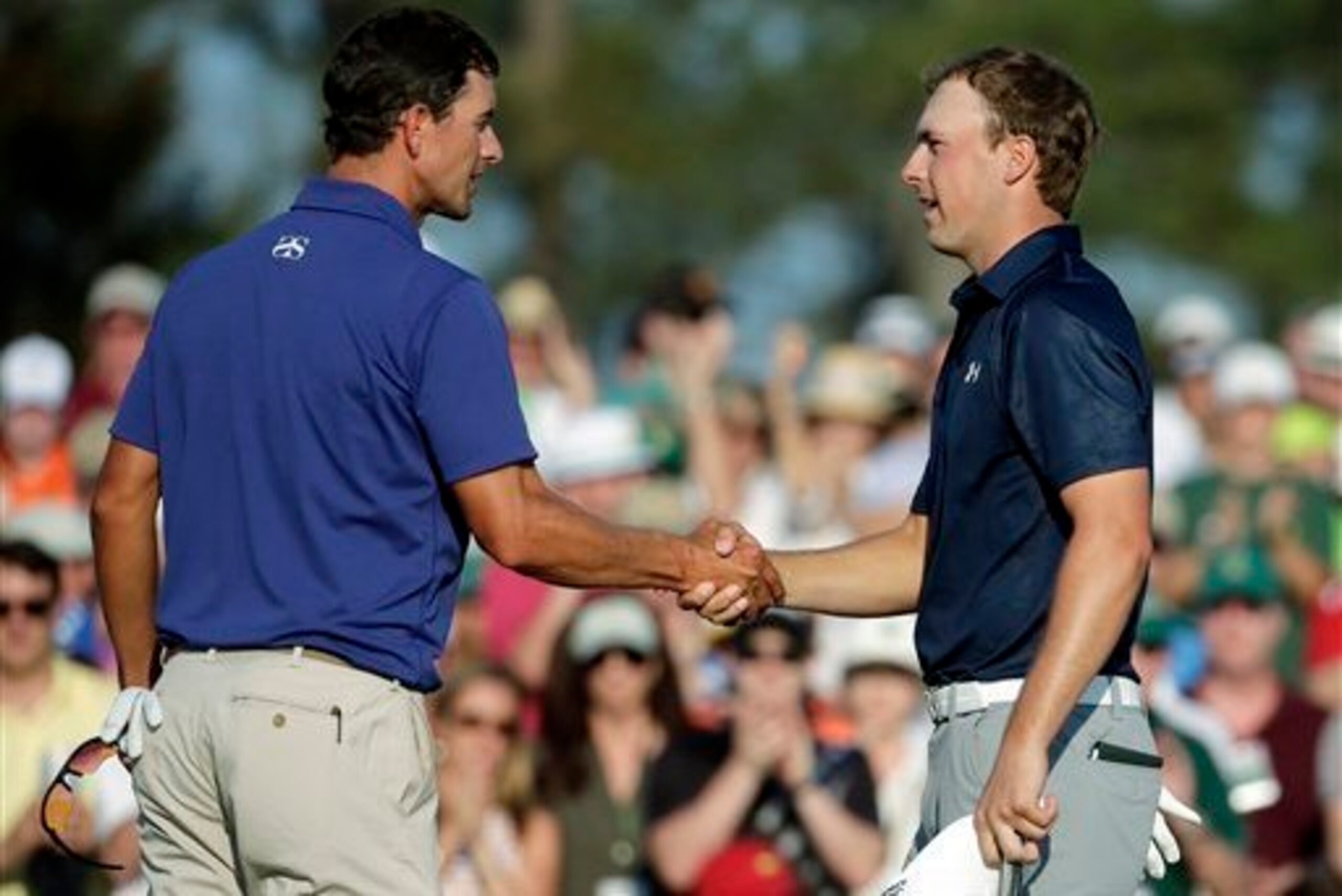 Adam Scott (left) and Jordan Spieth could make a run at East Lake.