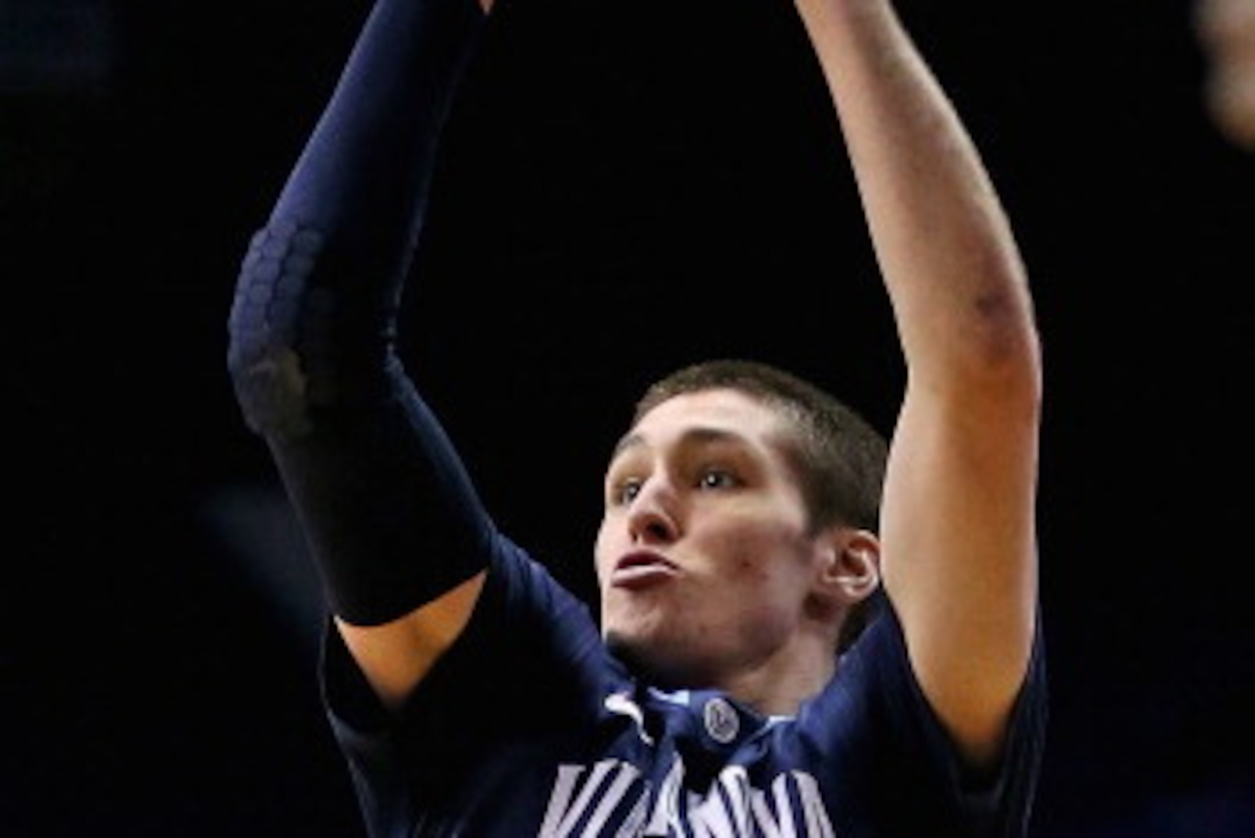 ROSEMONT, IL - FEBRUARY 12: Ryan Arcidiacono #15 of the Villanova Wildcats shoots against the DePaul Blue Demons at the Allstate Arena on February 12, 2014 in Rosemont, Illinois. Villanova defeated DePaul 87-62. (Photo by Jonathan Daniel/Getty Images)
