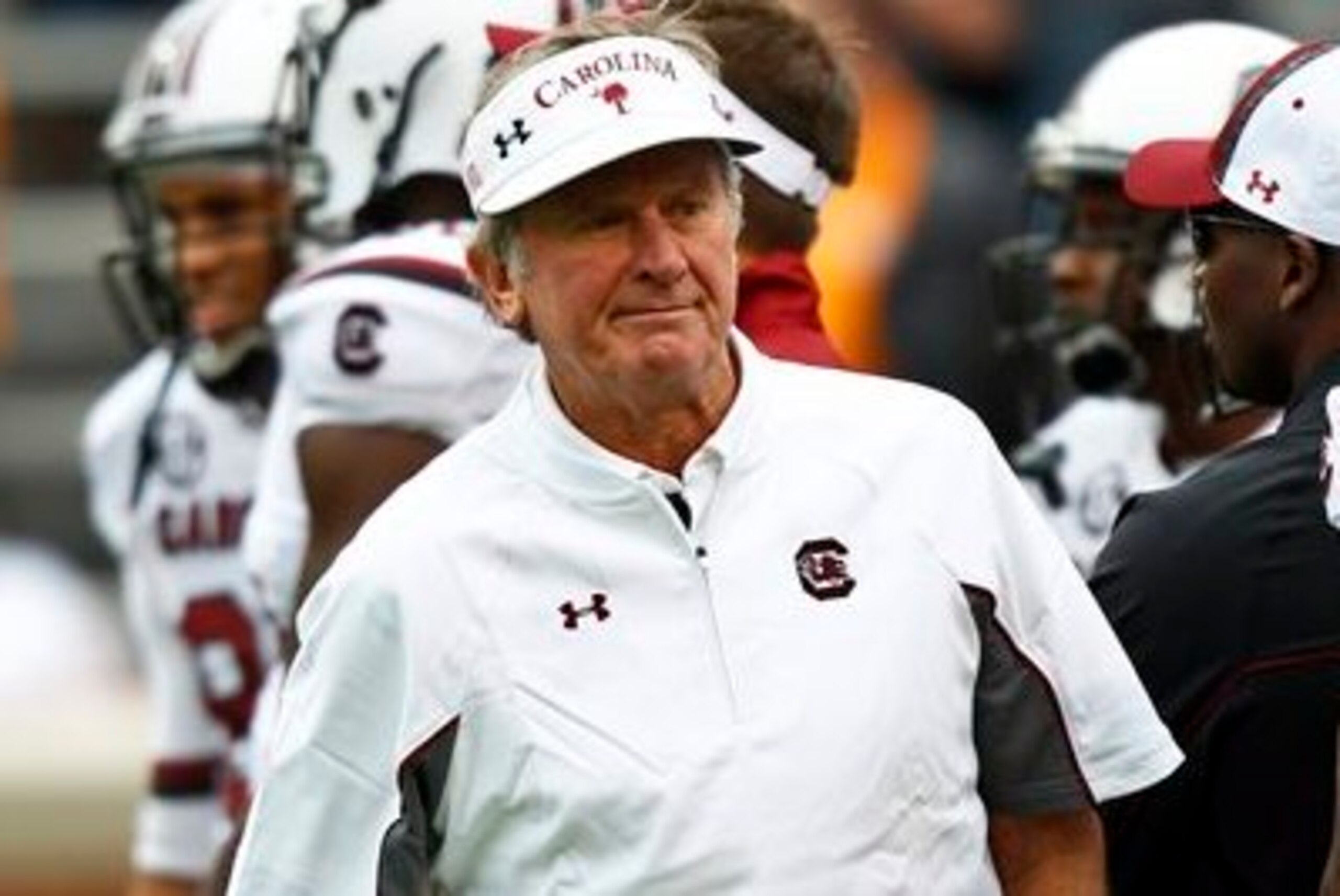 South Carolina head coach Steve Spurrier South Carolina head coach Steve Spurrier
