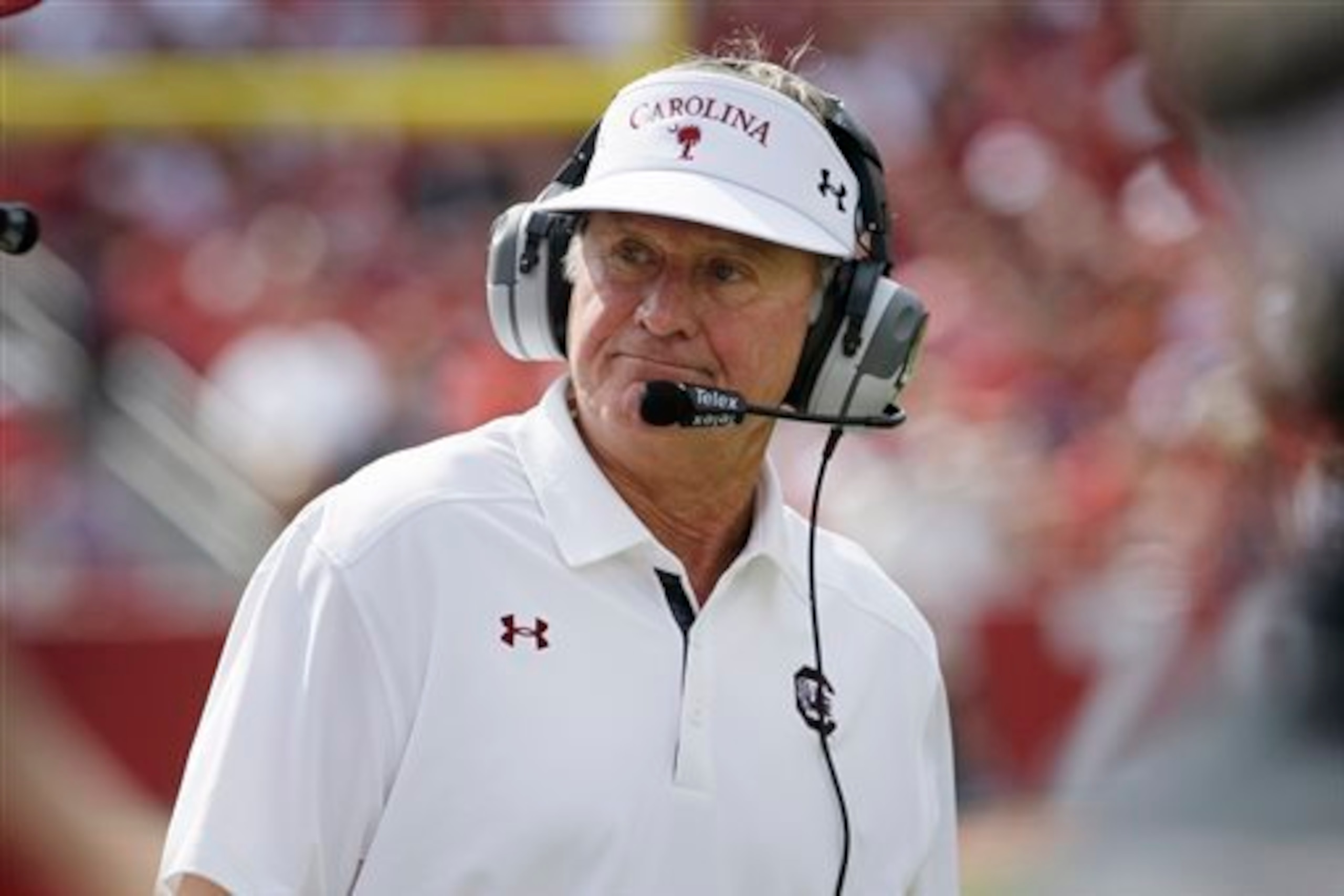 South Carolina head coach Steve Spurrier South Carolina head coach Steve Spurrier