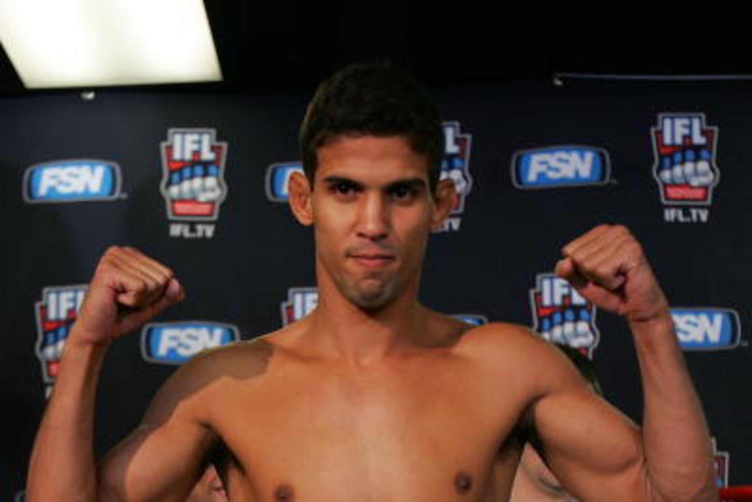 ATLANTA - FEBRUARY 22:  Leonardo Santos of the Team Dragons poses during the International Fighting League official weigh-in at the Knuckle Up Fitness Gym on February 22, 2007 in Atlanta, Georgia. Leonardo Santos will fight Cam Ward on February 23.  (Phot