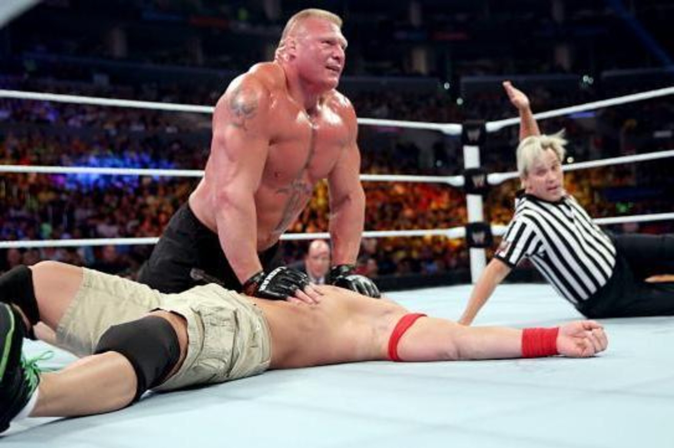 Lesnar pins John Cena