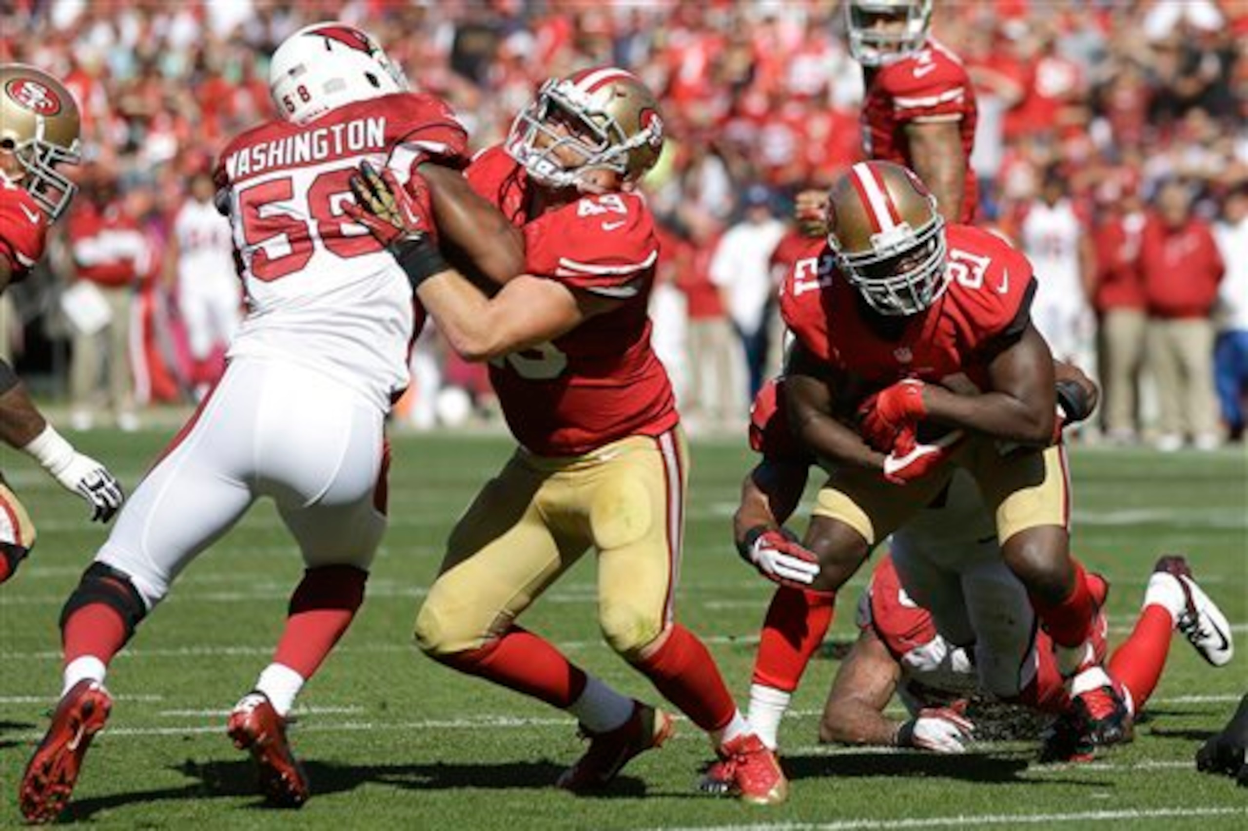 The 49ers have gotten quite good at wham and trap plays.