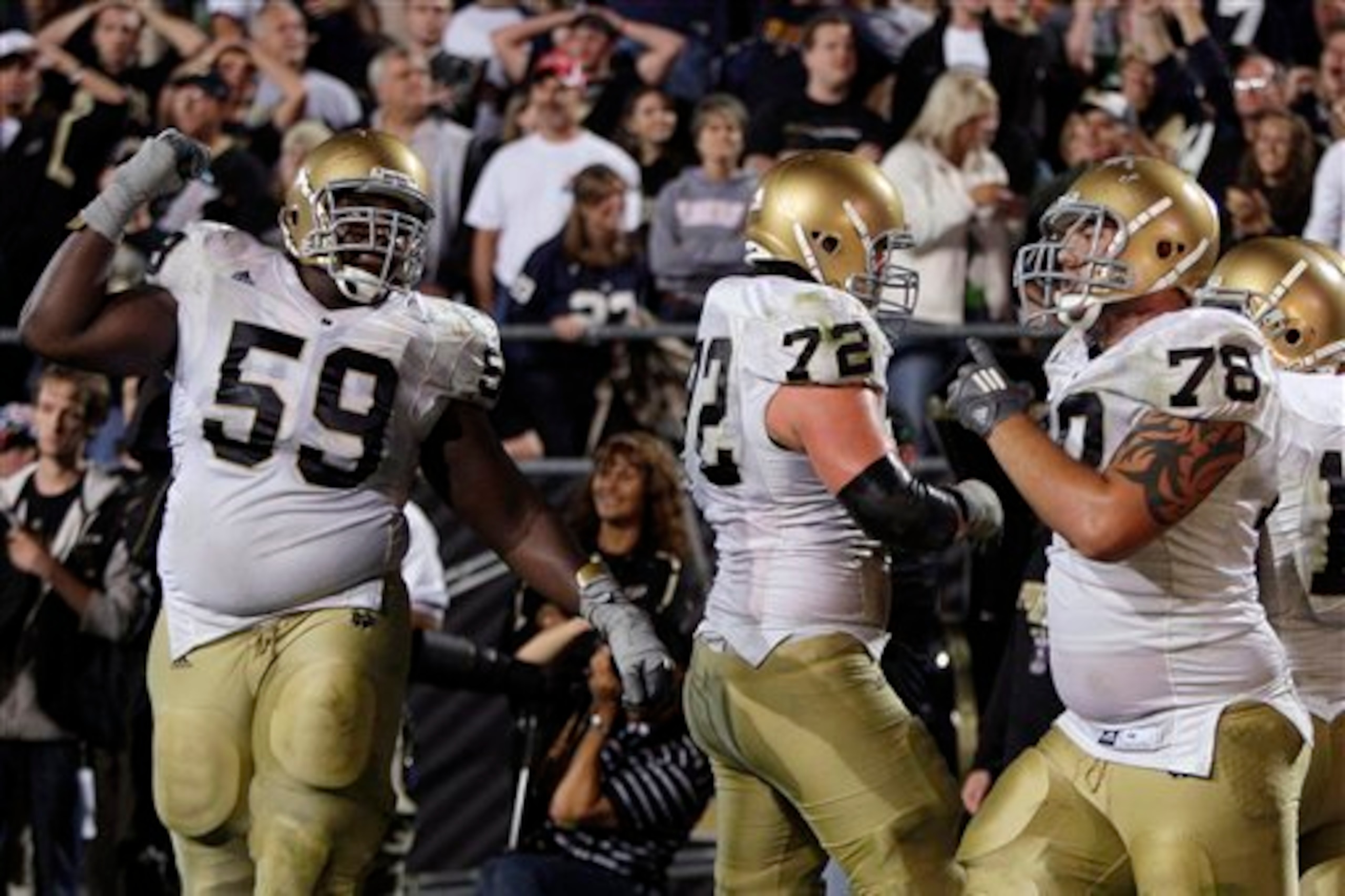 Chris Stewart was a two-year starter for the Irish and is finishing his law degree at Notre Dame.
