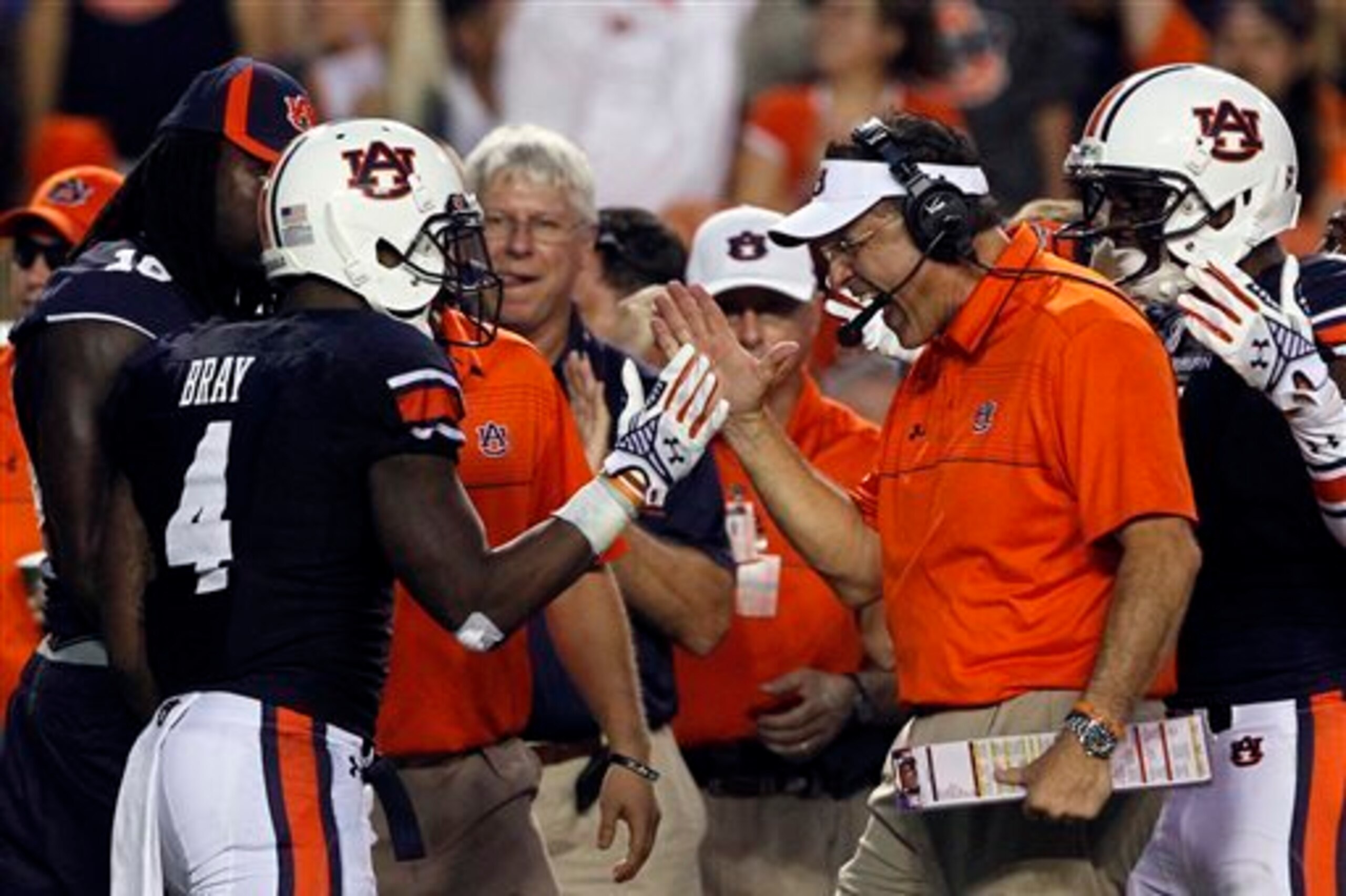 Bray and HC Gus Malzahn