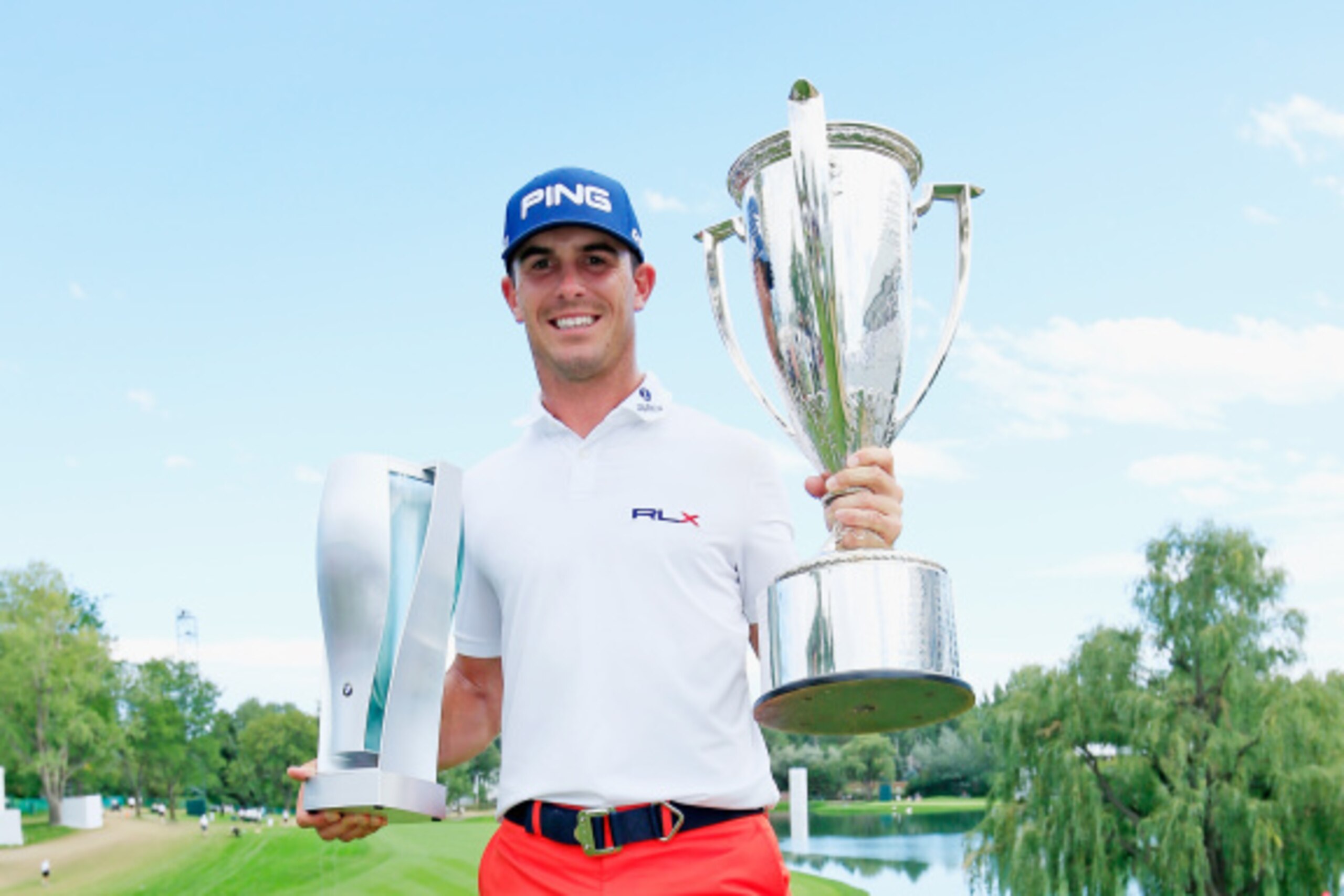 CHERRY HILLS VILLAGE, CO - SEPTEMBER 07: Billy Horschel of the United States poses with the BMW trophy (L) and J.K. Wadley trophy (R) after his two-stroke victory at the of the BMW Championship at the Cherry Hills Country Club on September 7, 2014 in Che CHERRY HILLS VILLAGE, CO - SEPTEMBER 07: Billy Horschel of the United States poses with the BMW trophy (L) and J.K. Wadley trophy (R) after his two-stroke victory at the of the BMW Championship at the Cherry Hills Country Club on September 7, 2014 in Che