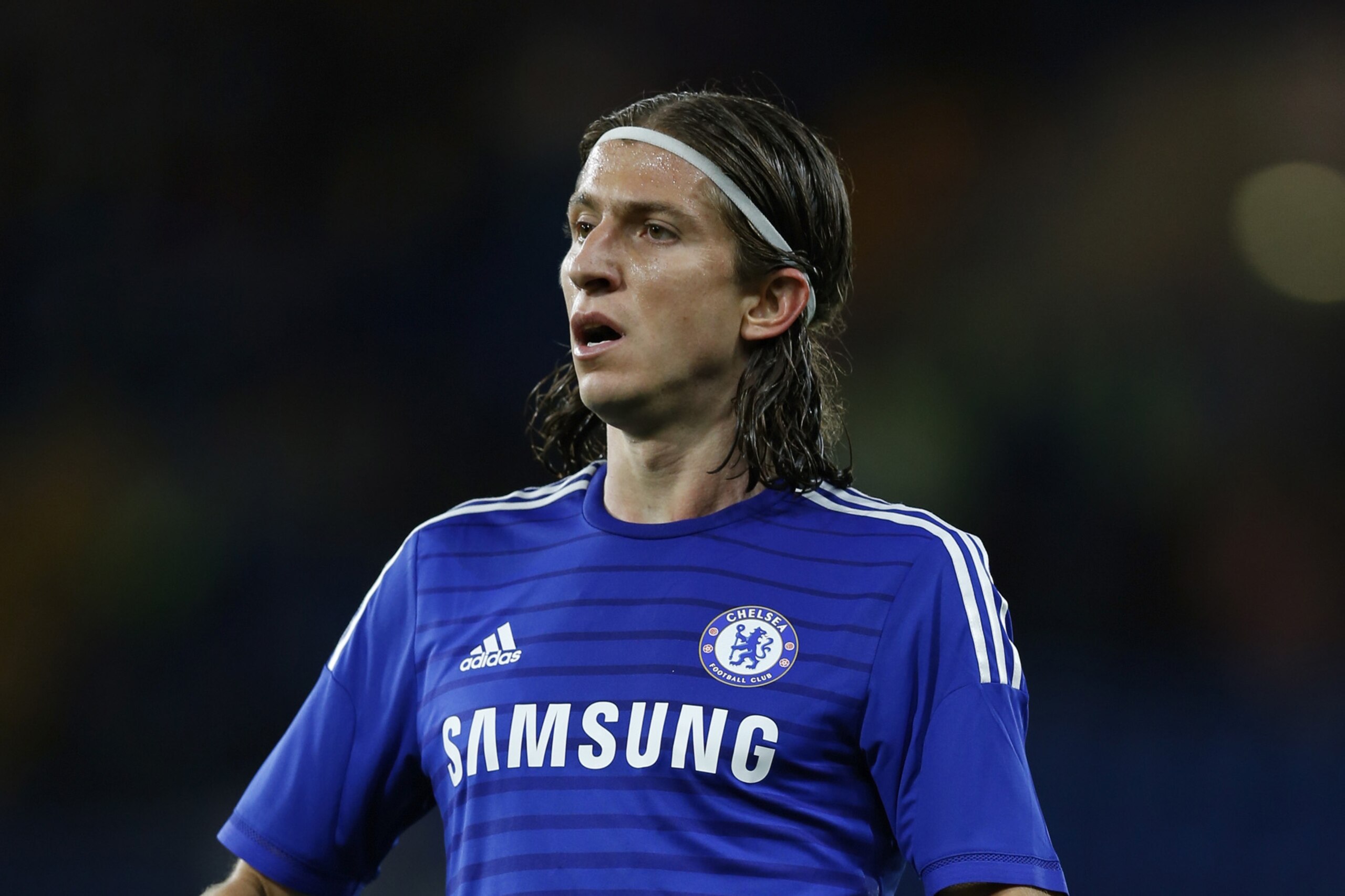 LONDON, ENGLAND - AUGUST 12: Filipe Luis of Chelsea in action during the pre-season friendly match between Chelsea and Real Sociedad at Stamford Bridge on August 12, 2014 in London, England.  (Photo by Steve Bardens/Getty Images)
