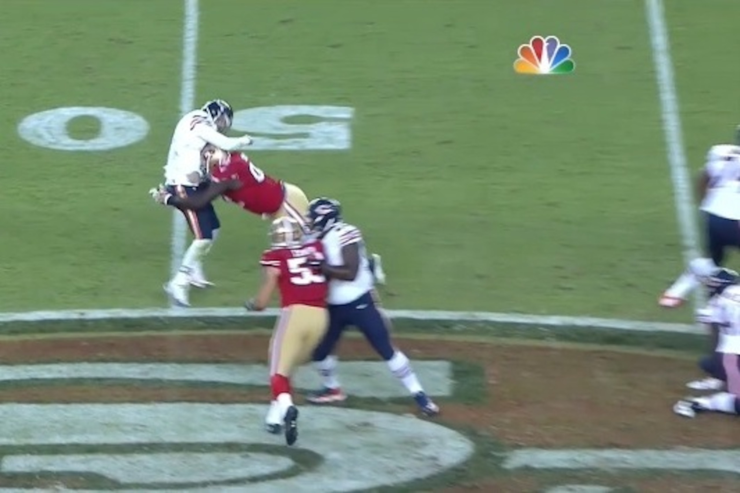 Quinton Dial's penalty on Jay Cutler changed the course of the quarterback's performance.