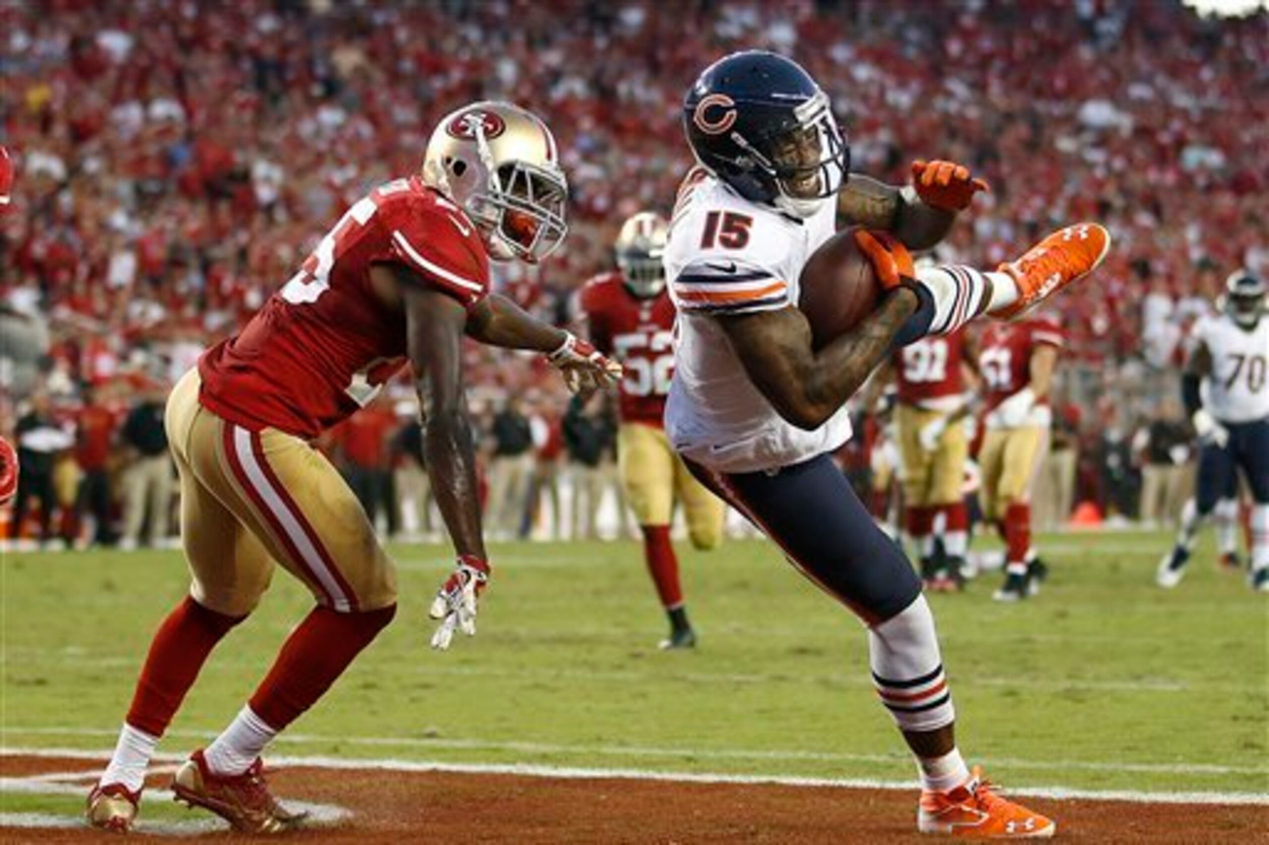 Ward allowed all three of Marshall's touchdown receptions.