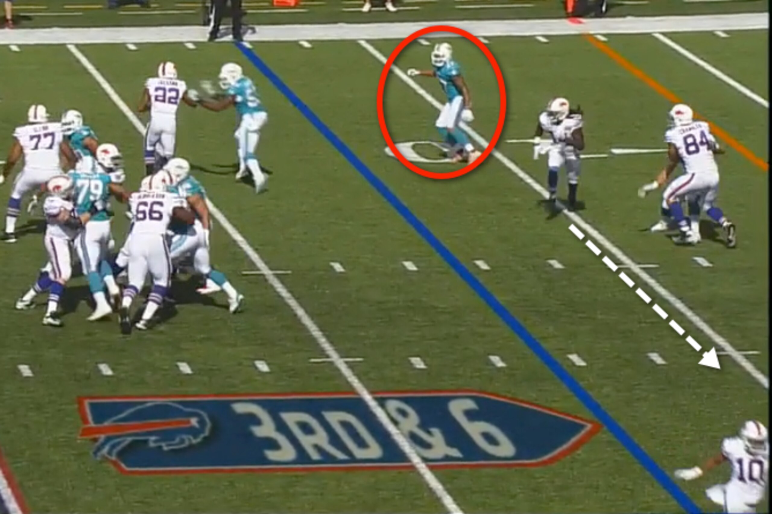 The Dolphins couldn't stop the Bills consistently on 3rd down