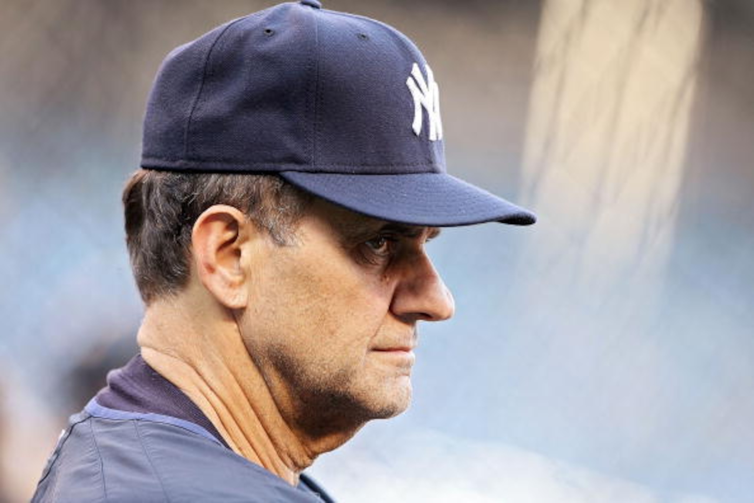 NEW YORK - OCTOBER 07: Manager Joe Torre of the New York Yankees looks on during batting practice before Game Three of the American League Division Series against the Cleveland Indians at Yankee Stadium on October 7, 2007 in the Bronx borough of New York NEW YORK - OCTOBER 07: Manager Joe Torre of the New York Yankees looks on during batting practice before Game Three of the American League Division Series against the Cleveland Indians at Yankee Stadium on October 7, 2007 in the Bronx borough of New York