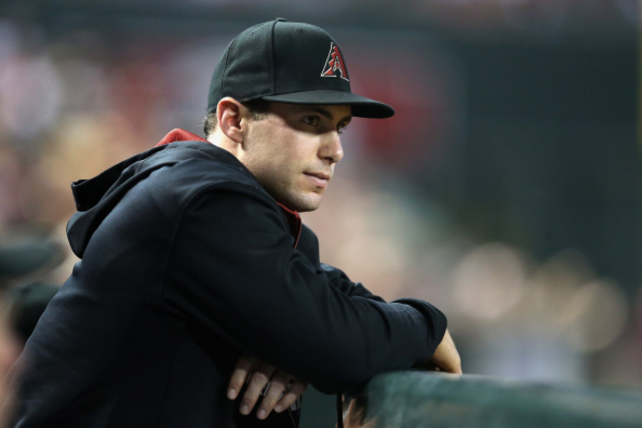 PHOENIX, AZ - AUGUST 02: Paul Goldschmidt #44 of the Arizona Diamondbacks watches from the dugout during the MLB game against the Pittsburgh Pirates at Chase Field on August 2, 2014 in Phoenix, Arizona. The Pirates defeated the Diamondbacks 8-3. (Photo PHOENIX, AZ - AUGUST 02: Paul Goldschmidt #44 of the Arizona Diamondbacks watches from the dugout during the MLB game against the Pittsburgh Pirates at Chase Field on August 2, 2014 in Phoenix, Arizona. The Pirates defeated the Diamondbacks 8-3. (Photo