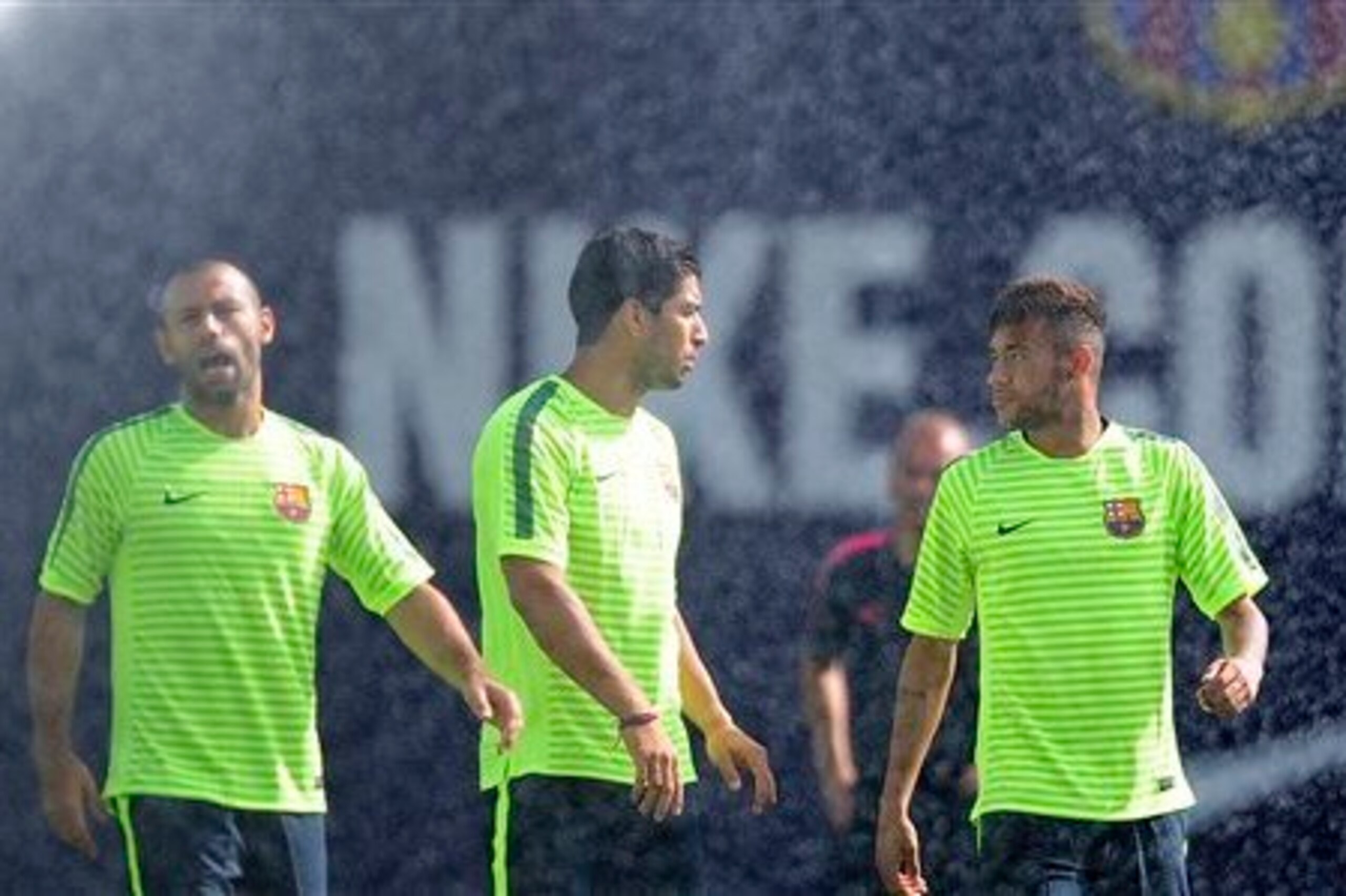 Neymar (right) and Suarez (centre) are threats.