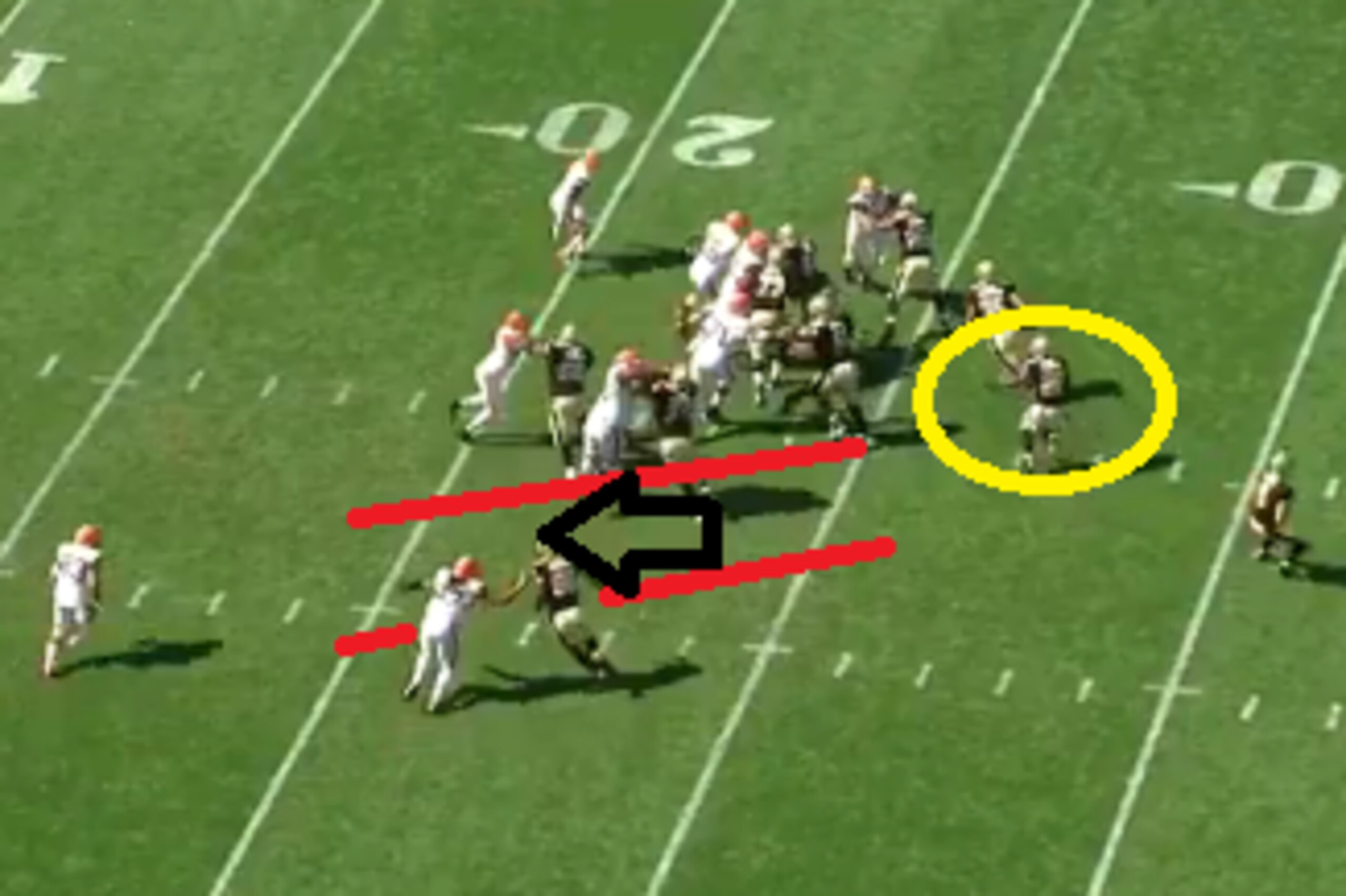 Ingram's third-quarter run against Browns.