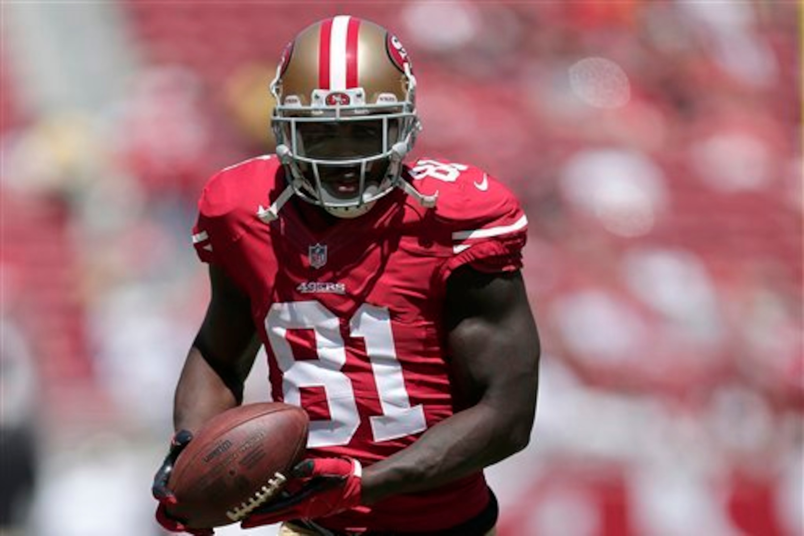 No. 2 wideout Anquan Boldin was limited to just two receptions for 34 yards against the Bears.