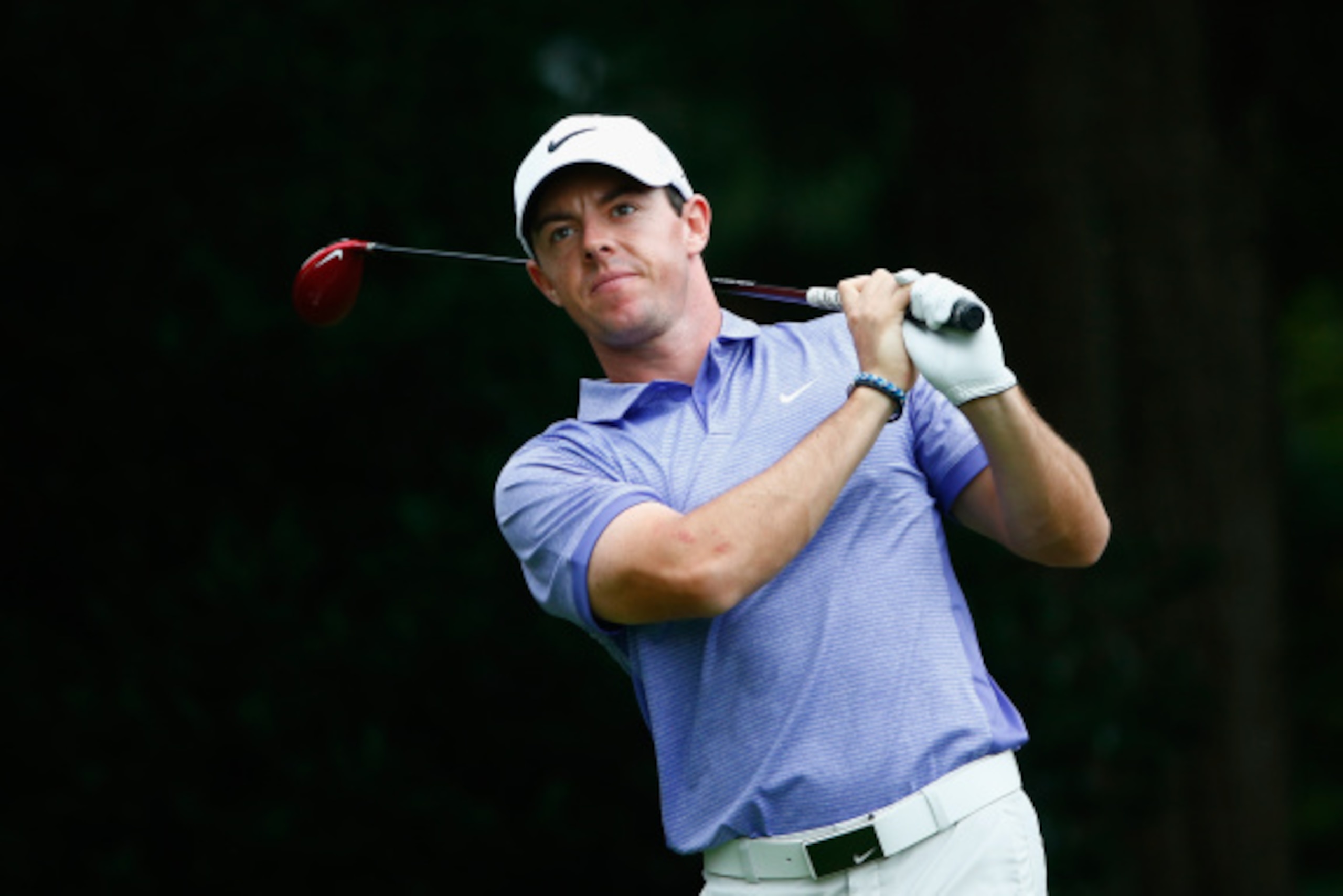 ATLANTA, GA - SEPTEMBER 14:  Rory McIlroy of Northern Ireland hits his tee shot on the third hole during the final round of the TOUR Championship by Coca-Cola at the East Lake Golf Club on September 14, 2014 in Atlanta, Georgia.  (Photo by Sam Greenwood/G