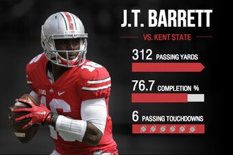 J.T. Barrett bounced back in a big way against Kent State.