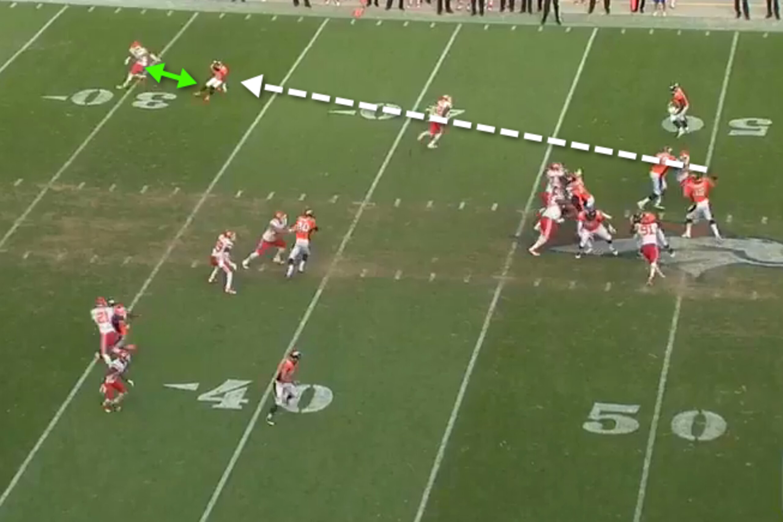 The Chiefs give too much cushion on comeback routes