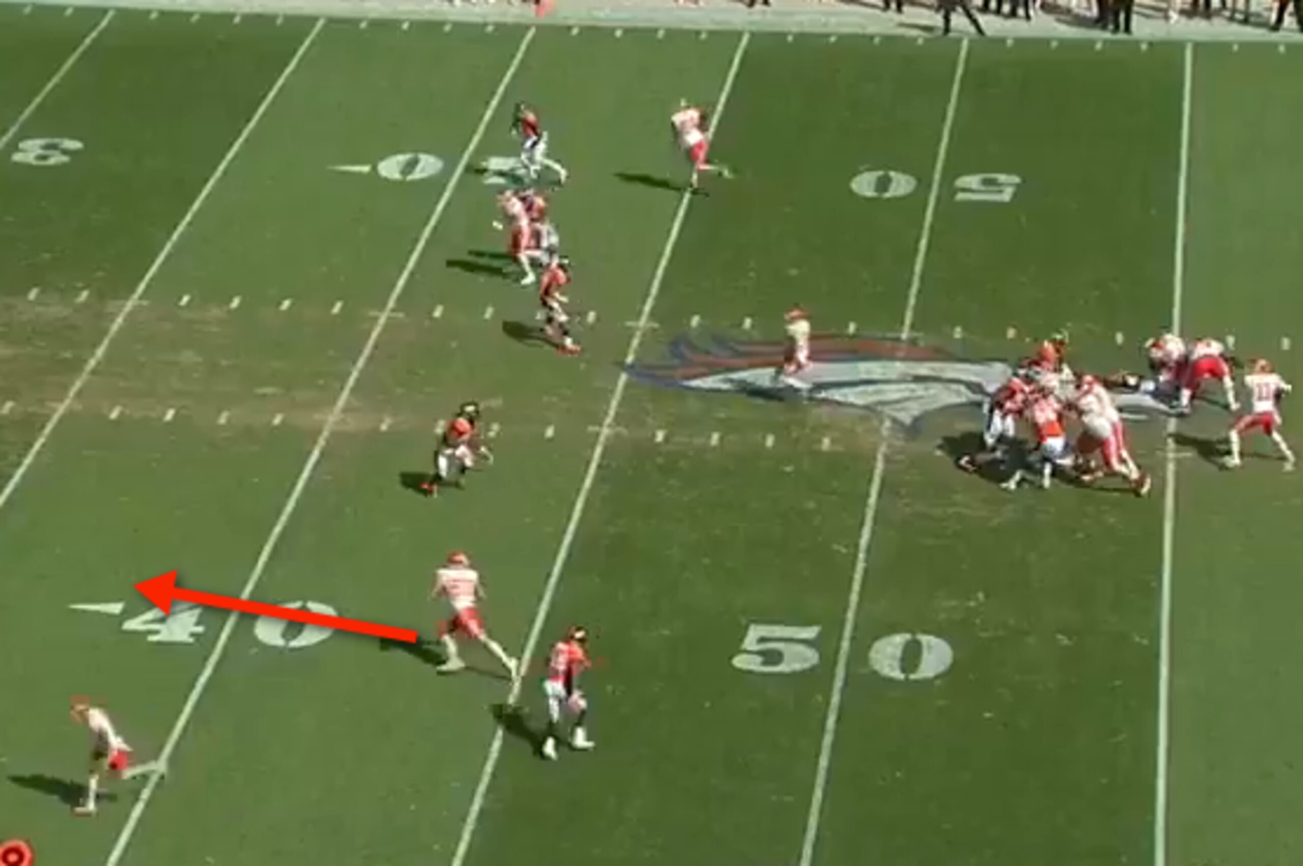 Kelce cannot be allowed to run down the seams untouched