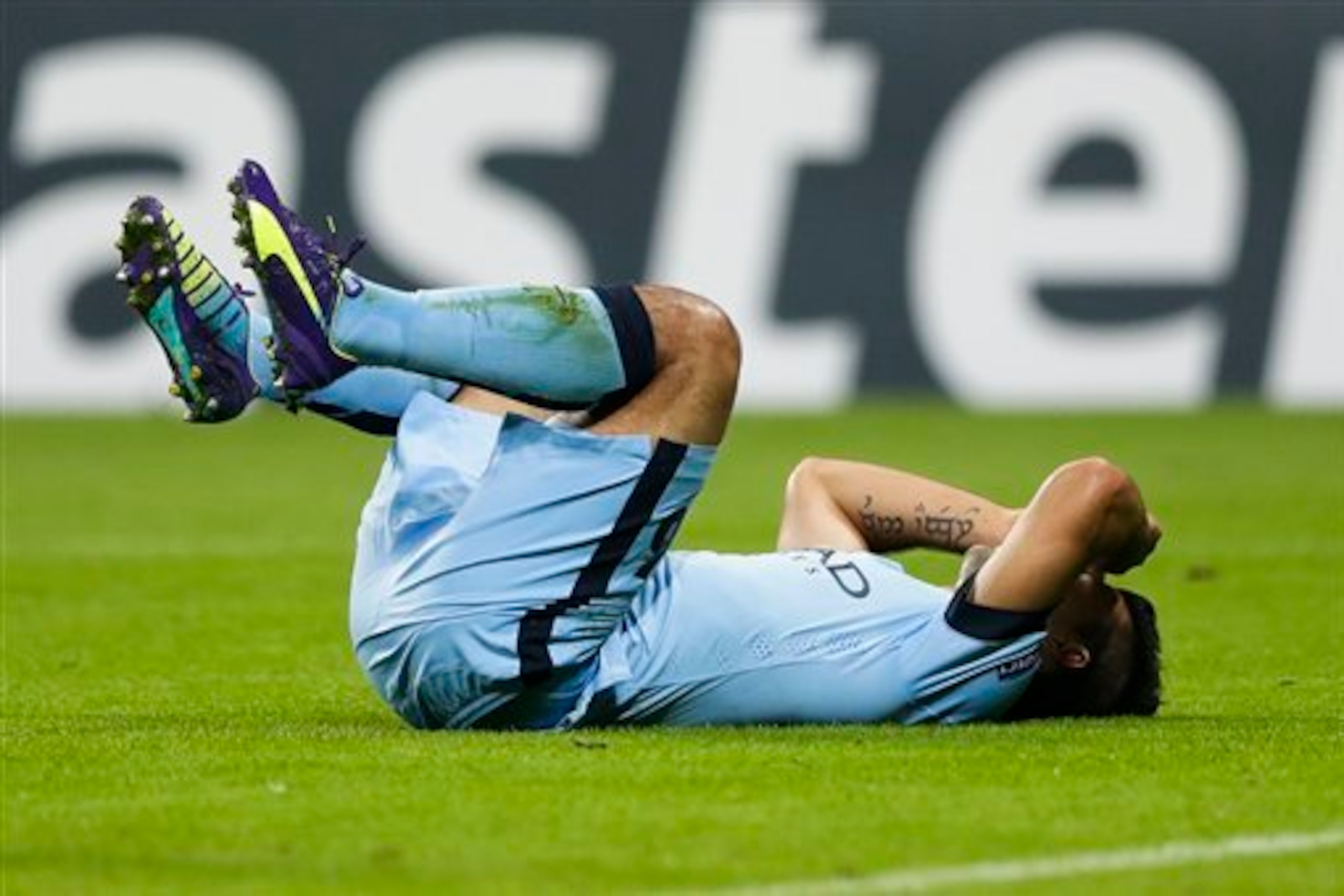 When Aguero is not scoring goals, he is more or less invisible on the pitch.