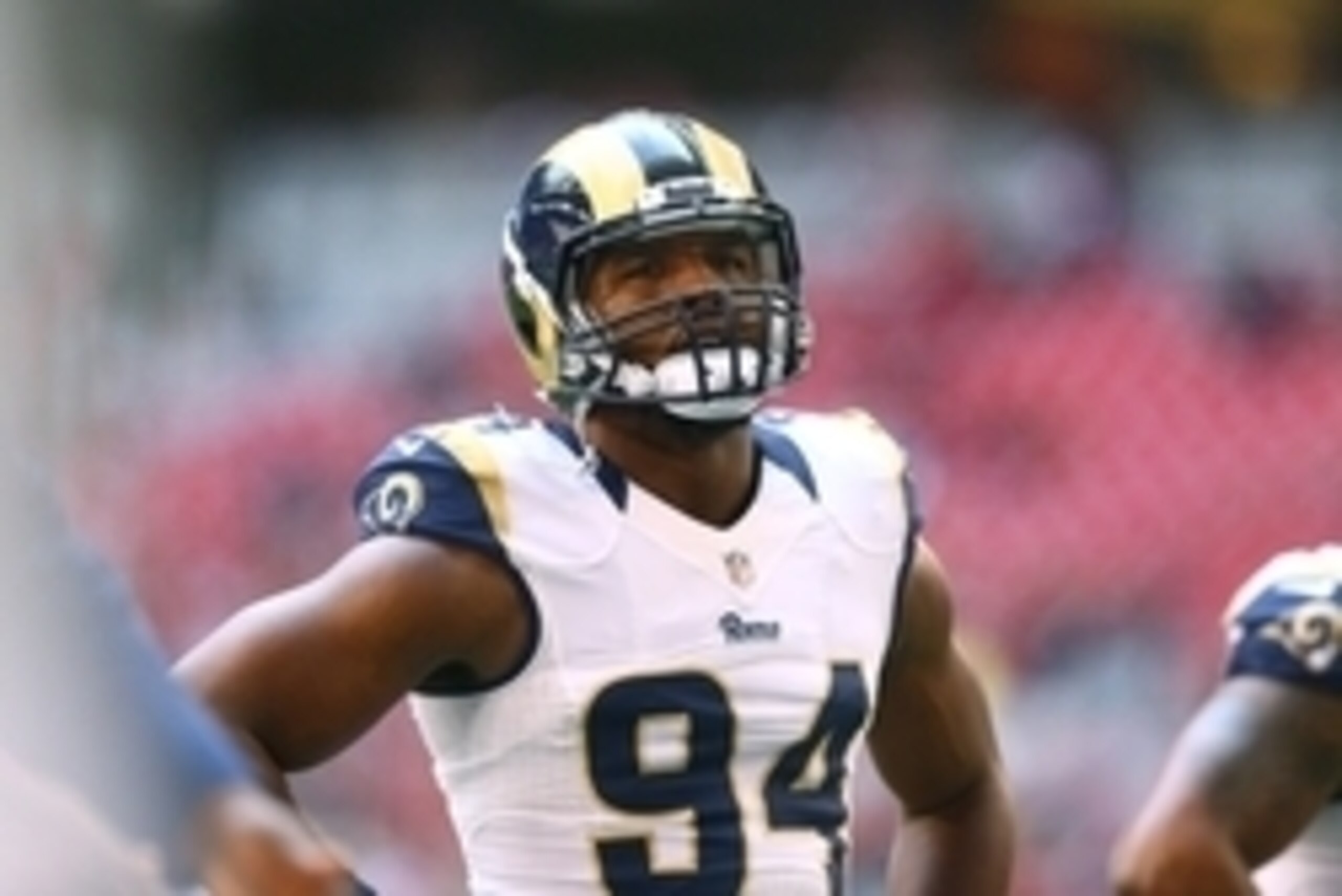 Dec 8, 2013; Phoenix, AZ, USA; St. Louis Rams defensive end Robert Quinn (94) against the Arizona Cardinals at University of Phoenix Stadium. Mandatory Credit: Mark J. Rebilas-USA TODAY Sports