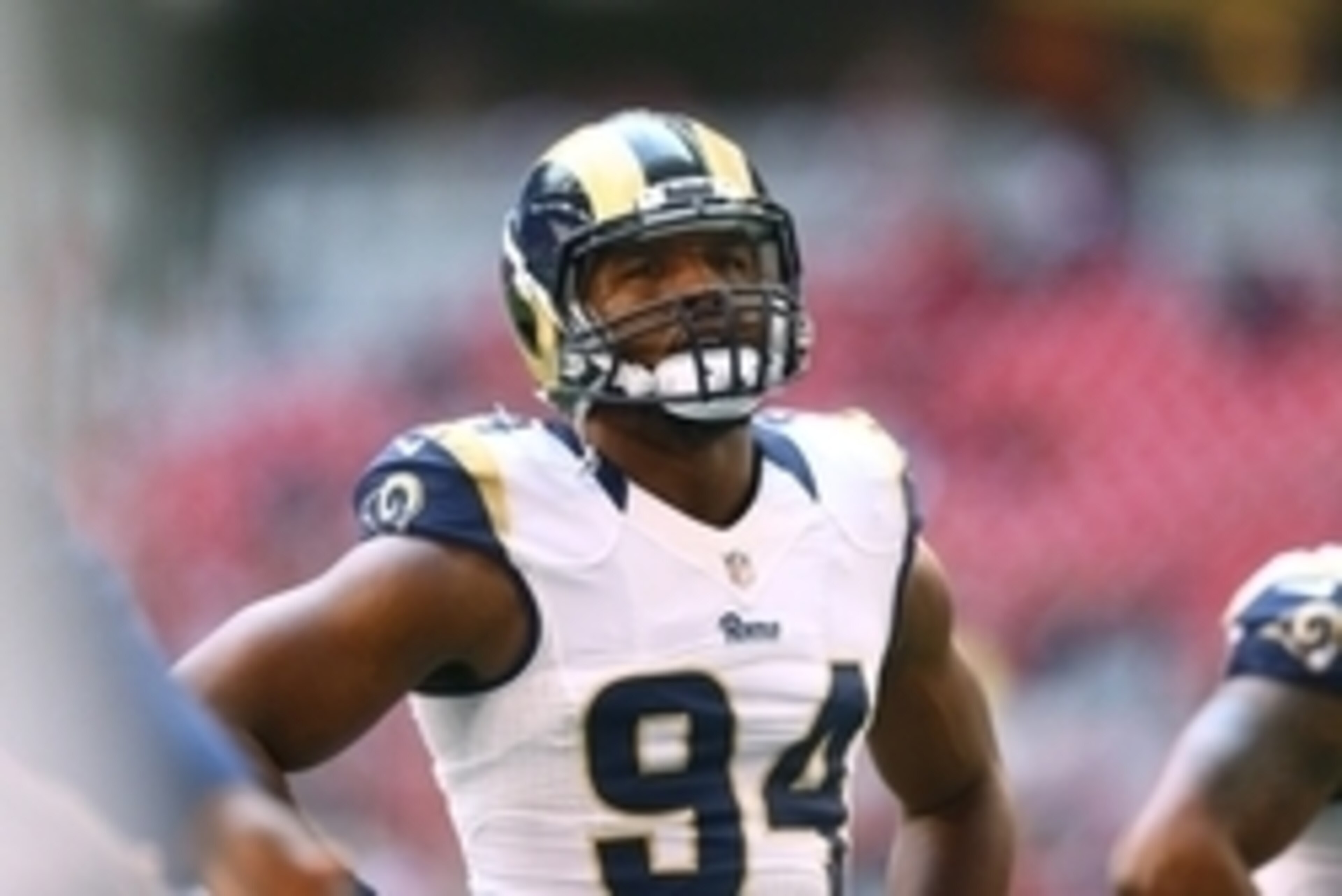 Dec 8, 2013; Phoenix, AZ, USA; St. Louis Rams defensive end Robert Quinn (94) against the Arizona Cardinals at University of Phoenix Stadium. Mandatory Credit: Mark J. Rebilas-USA TODAY Sports