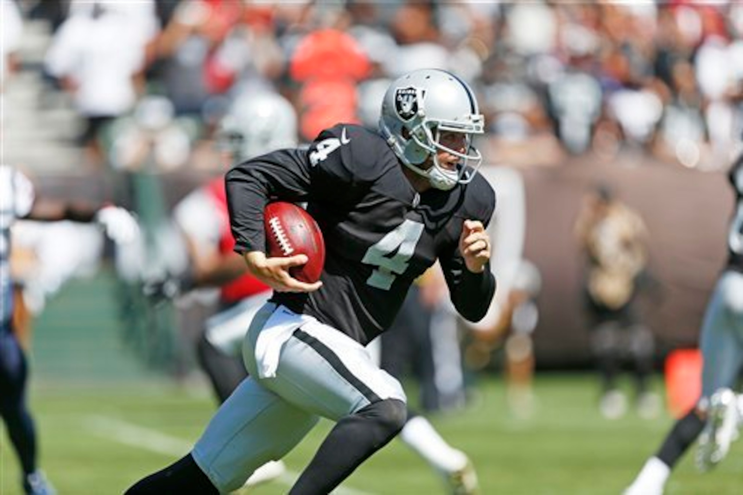 Despite two consecutive losses, Carr has shown he can be the answer at quarterback for Oakland.