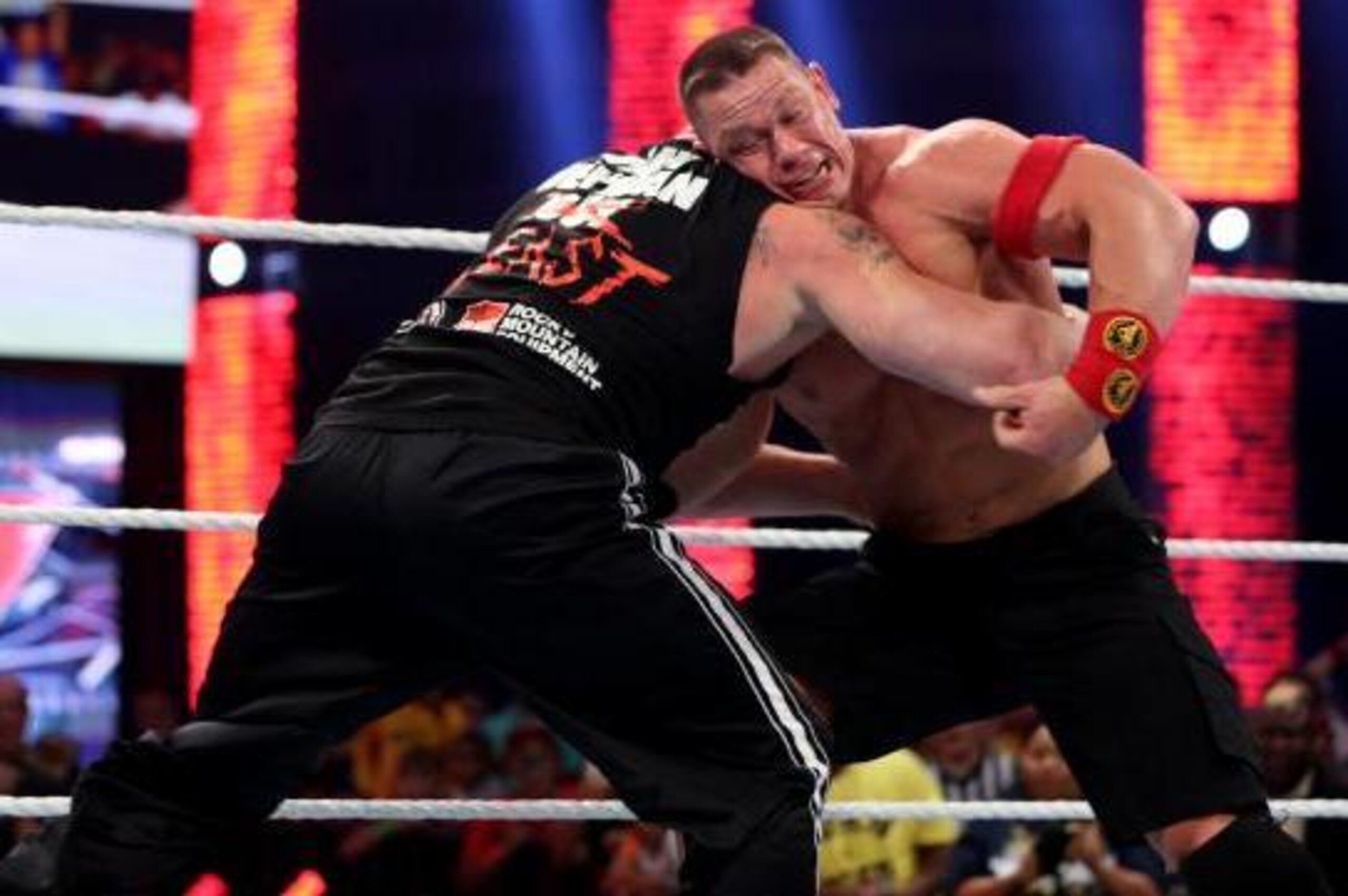 Cena and Lesnar on Raw