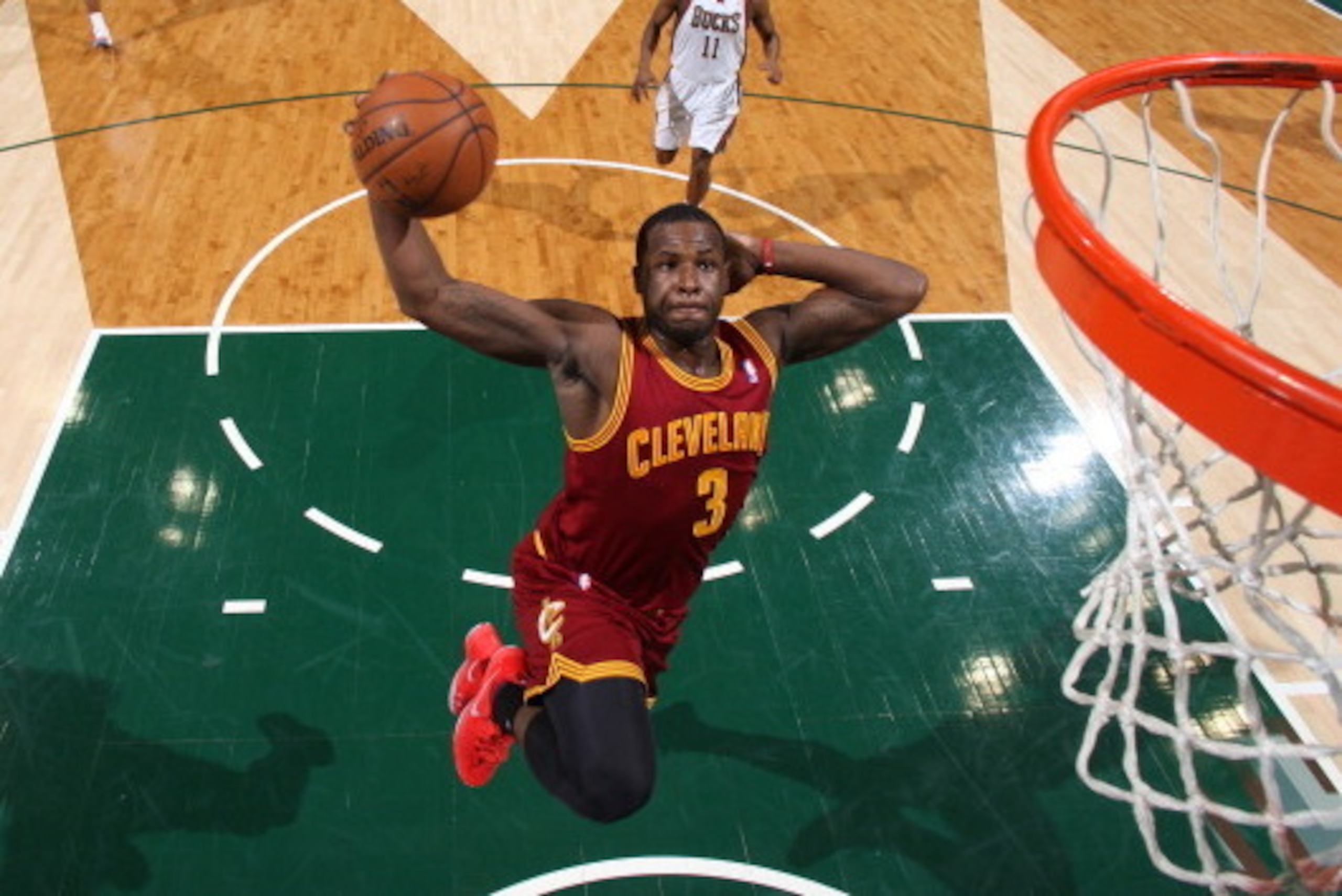 MILWAUKEE, WI - APRIL 11: Dion Waiters #3 of the Cleveland Cavaliers drives to the basket against the Milwaukee Bucks on April 11, 2014 at the BMO Harris Bradley Center in Milwaukee, Wisconsin. NOTE TO USER:  User expressly acknowledges and agrees that, b