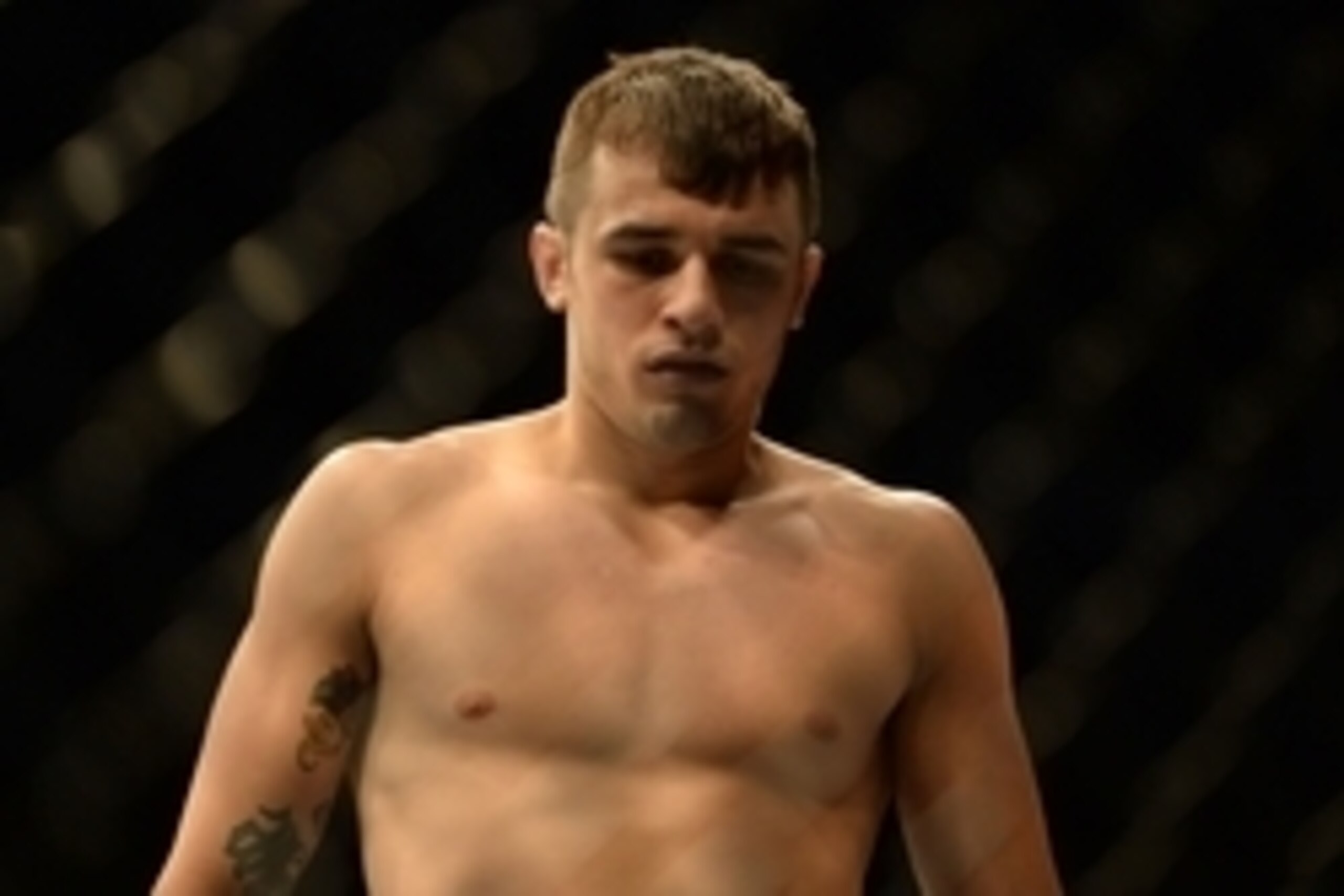 Apr 20, 2013; San Jose, CA, USA; Myles Jury prepares to fight Ramsey Nijem (not pictured) during the lightweight bout prelims of the UFC on Fuel TV at HP Pavilion. Mandatory Credit: Kyle Terada-USA TODAY Sports