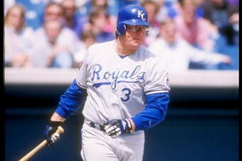 8 May 1994:  Infielder Bob Hamelin of the Kansas City Royals in action during a game against the Chicago White Sox at Comiskey Park in Cicago, Illinois. Mandatory Credit: Jonathan Daniel  /Allsport