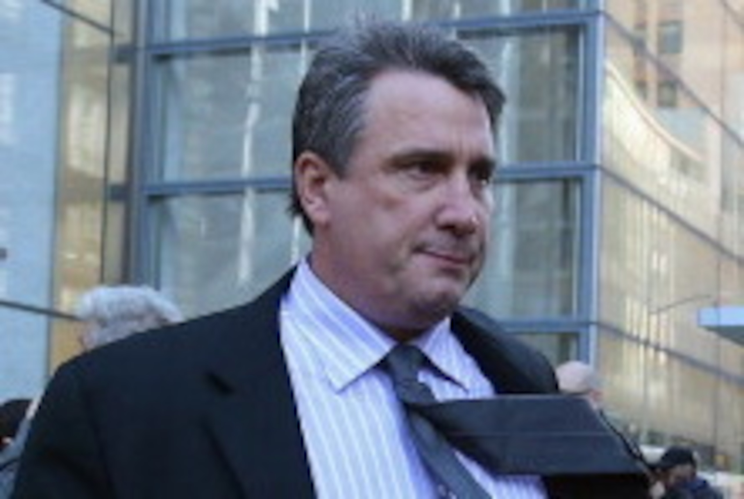 NEW YORK, NY - DECEMBER 05: General Manager Cam Neely of the Boston Bruins leaves the NHL's legal offices following the National Hockey League Board of Governors meeting on December 5, 2012 in New York City.  (Photo by Bruce Bennett/Getty Images)