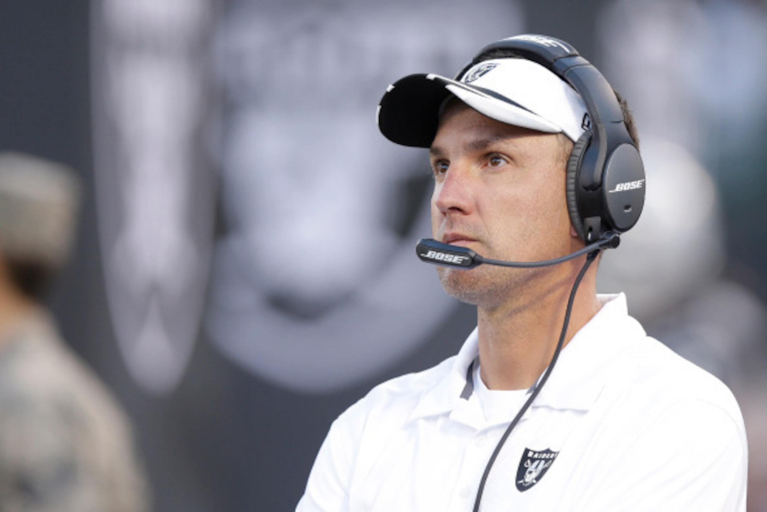 OAKLAND, CA - AUGUST 28: Head coach Dennis Allen of the Oakland Raiders  on the sideline during the preseason game against the Seattle Seahawks at O.co Coliseum on August 28, 2014 in Oakland, California.  (Photo by Ezra Shaw/Getty Images)