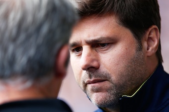 LONDON, ENGLAND - SEPTEMBER 21:  Mauricio Pochettino the manager of Spurs looks on during the Barclays Premier League match between Tottenham Hotspur and West Bromwich Albion at White Hart Lane on September 21, 2014 in London, England.  (Photo by Julian F