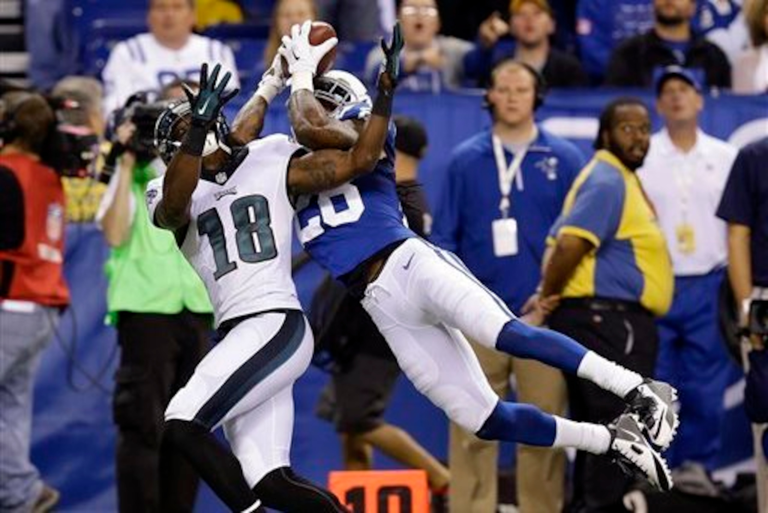 Greg Toler had what was arguably the season's best interception thus far in the game against the Eagles.