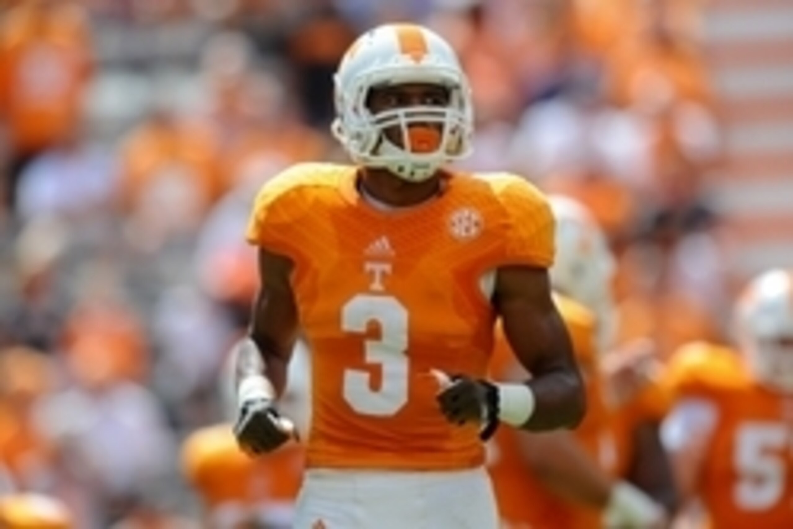 Sep 6, 2014; Knoxville, TN, USA; Tennessee Volunteers wide receiver Josh Malone (3) during the second half against the Arkansas State Red Wolves at Neyland Stadium. Tennessee won 34 to 19. Mandatory Credit: Randy Sartin-USA TODAY Sports Sep 6, 2014; Knoxville, TN, USA; Tennessee Volunteers wide receiver Josh Malone (3) during the second half against the Arkansas State Red Wolves at Neyland Stadium. Tennessee won 34 to 19. Mandatory Credit: Randy Sartin-USA TODAY Sports