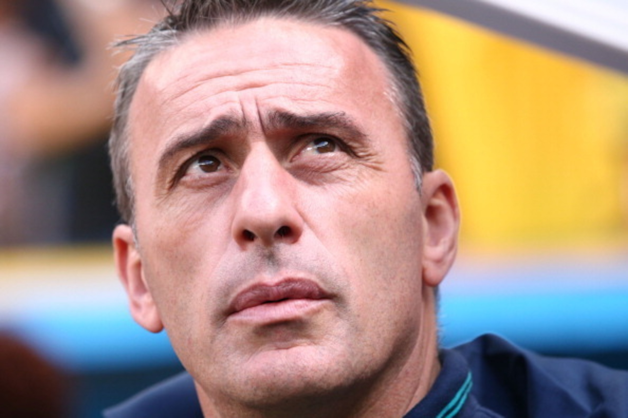 BRASILIA, BRAZIL - JUNE 26:  Head coach Paulo Bento of Portugal looks on prior to the 2014 FIFA World Cup Brazil Group G match between Portugal and Ghana at Estadio Nacional on June 26, 2014 in Brasilia, Brazil.  (Photo by Adam Pretty/Getty Images)